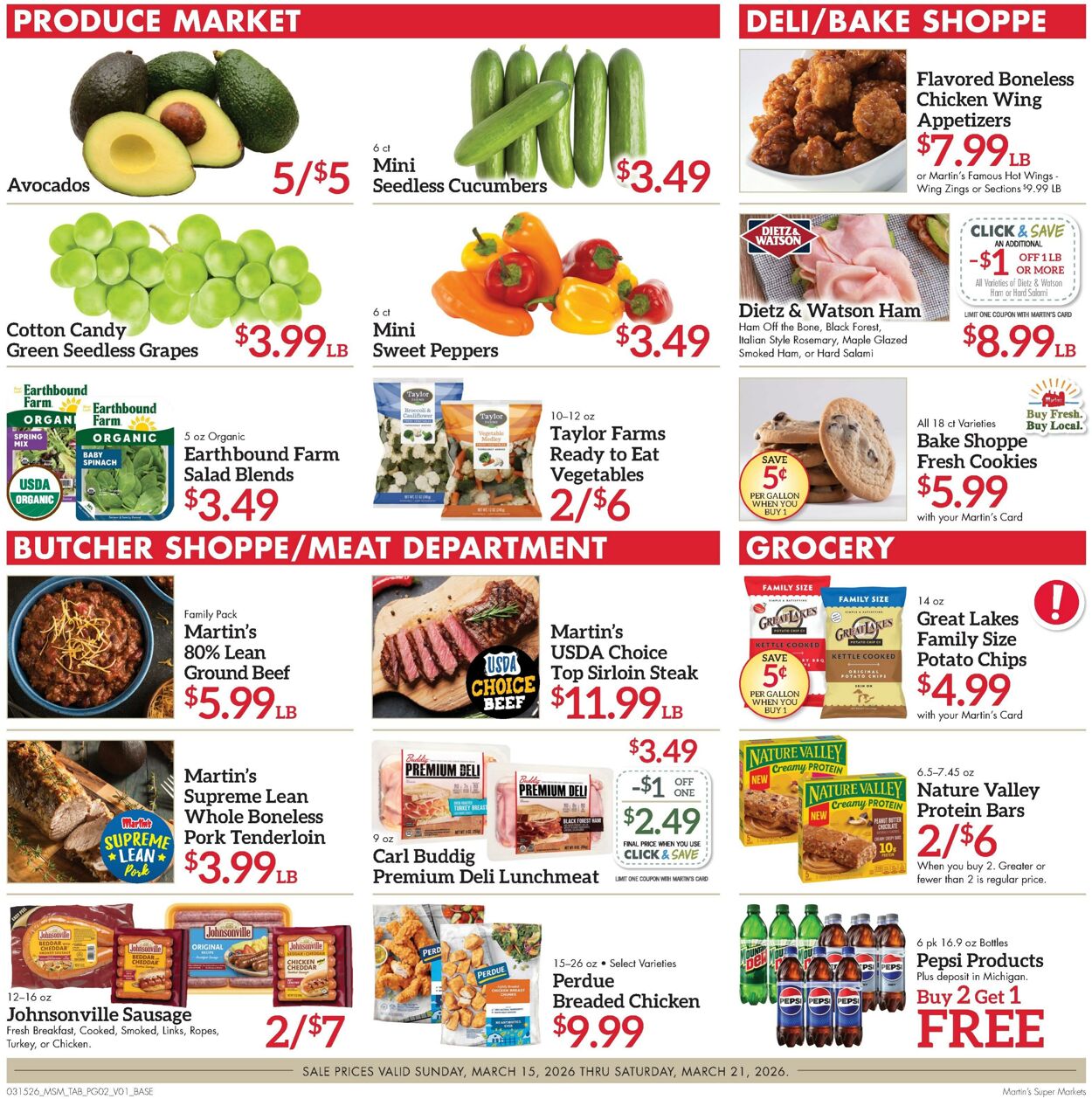 Weekly ad Martin's Supermarkets 03/15/2026 - 03/21/2026