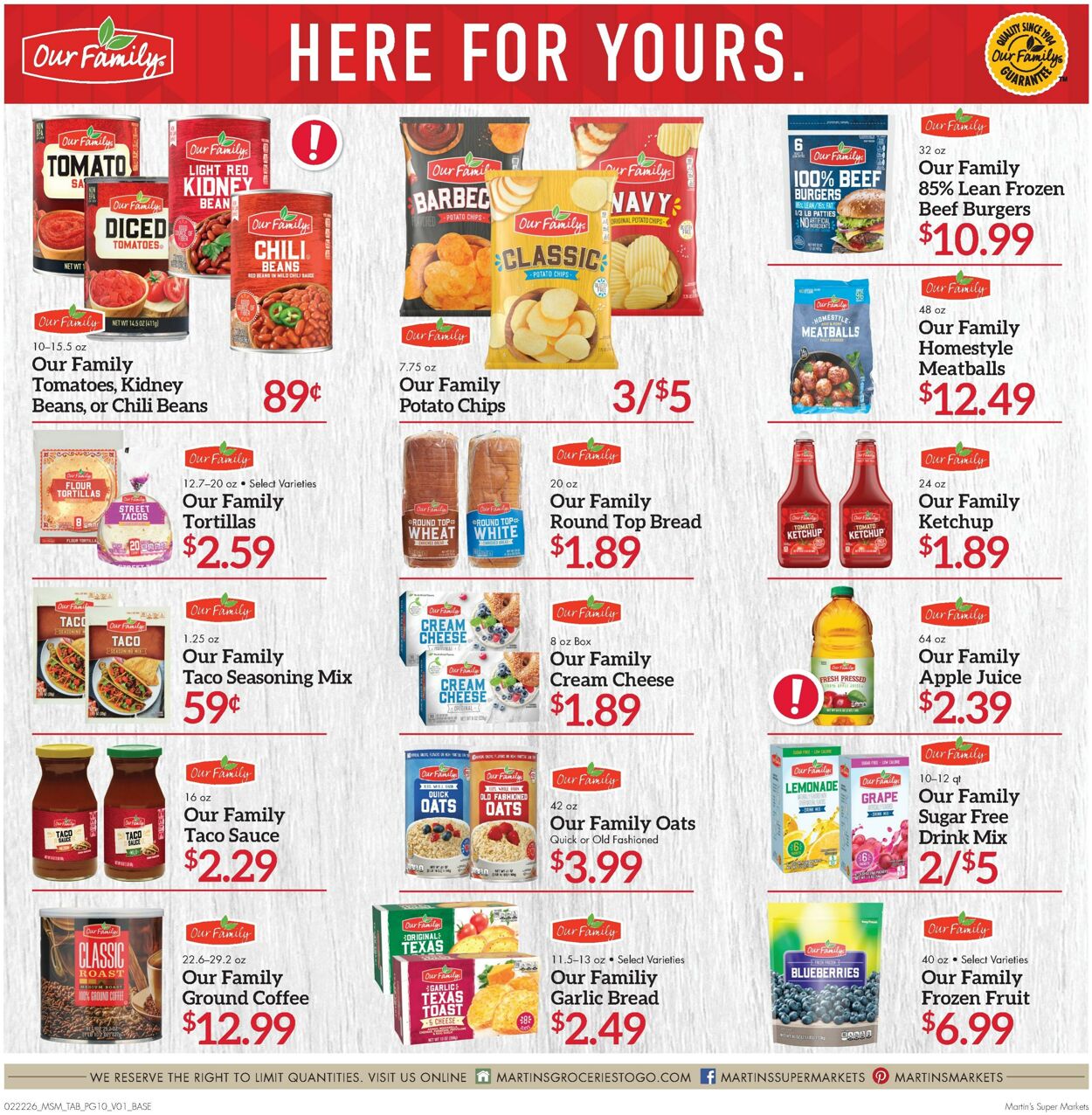Weekly ad Martin's Supermarkets 02/22/2026 - 02/28/2026