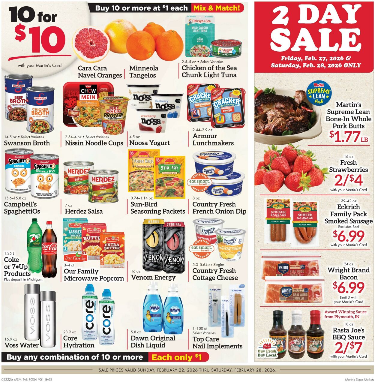 Weekly ad Martin's Supermarkets 02/22/2026 - 02/28/2026