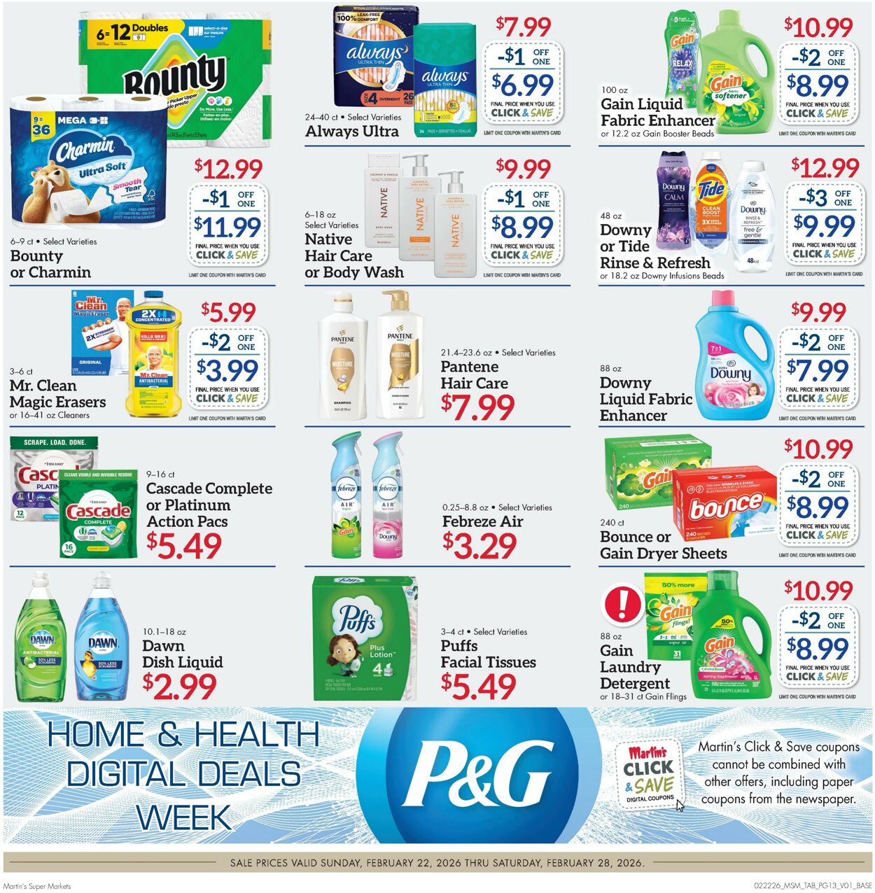 Weekly ad Martin's Supermarkets 02/22/2026 - 02/28/2026