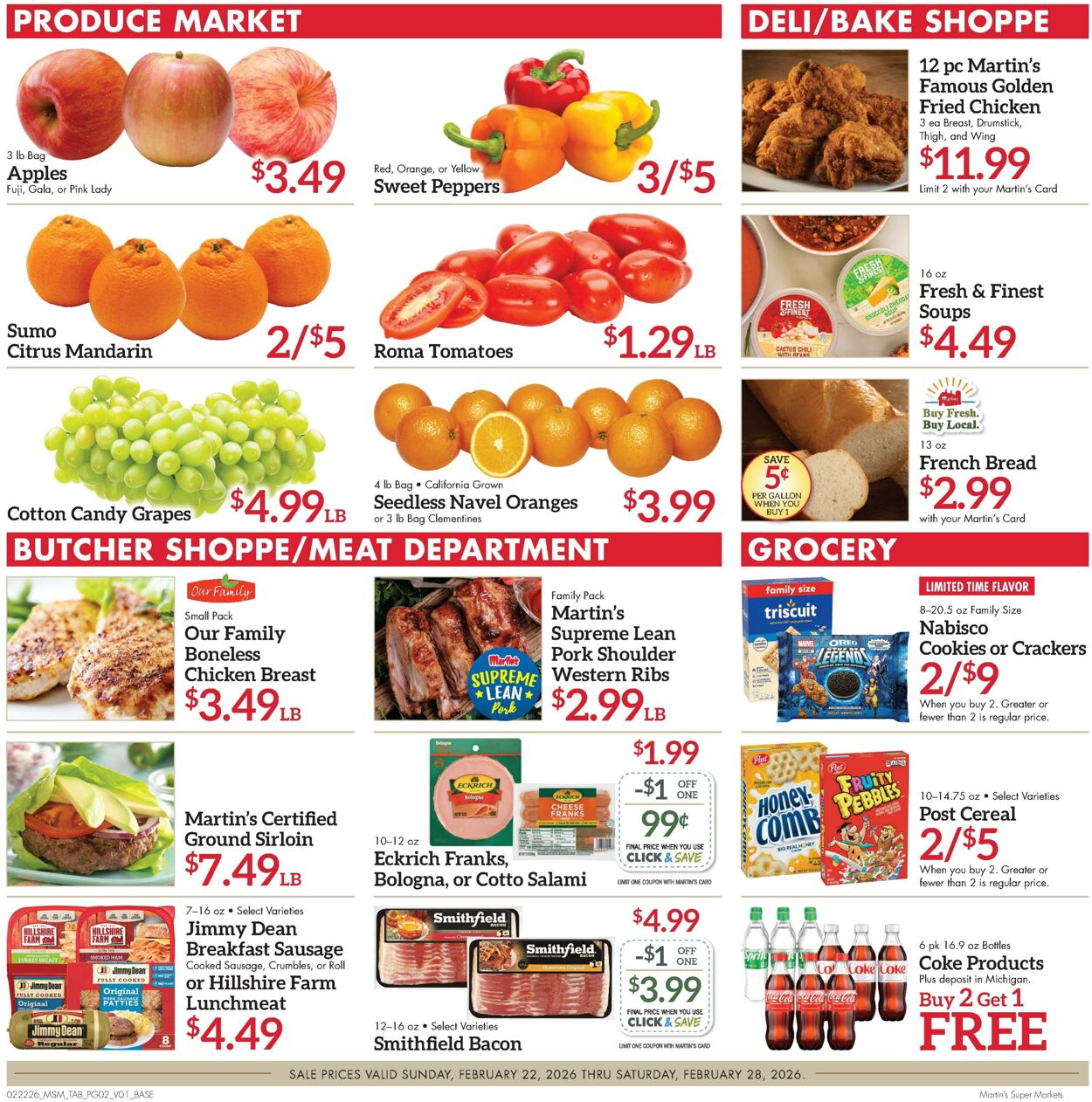 Weekly ad Martin's Supermarkets 02/22/2026 - 02/28/2026
