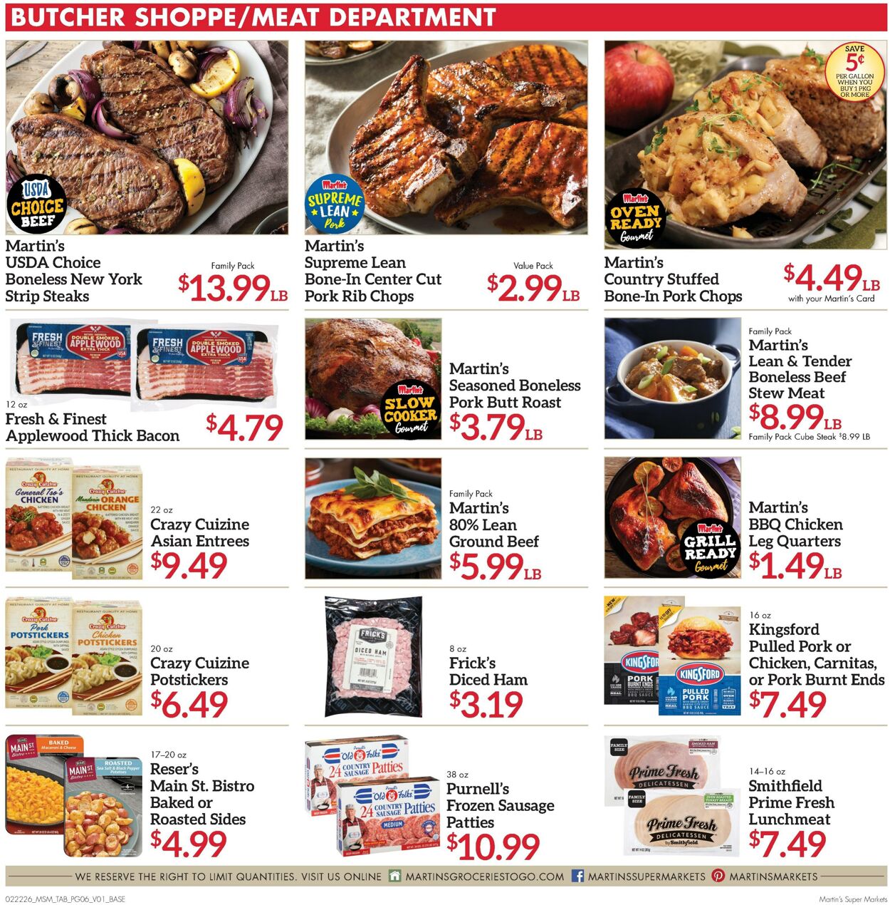 Weekly ad Martin's Supermarkets 02/22/2026 - 02/28/2026