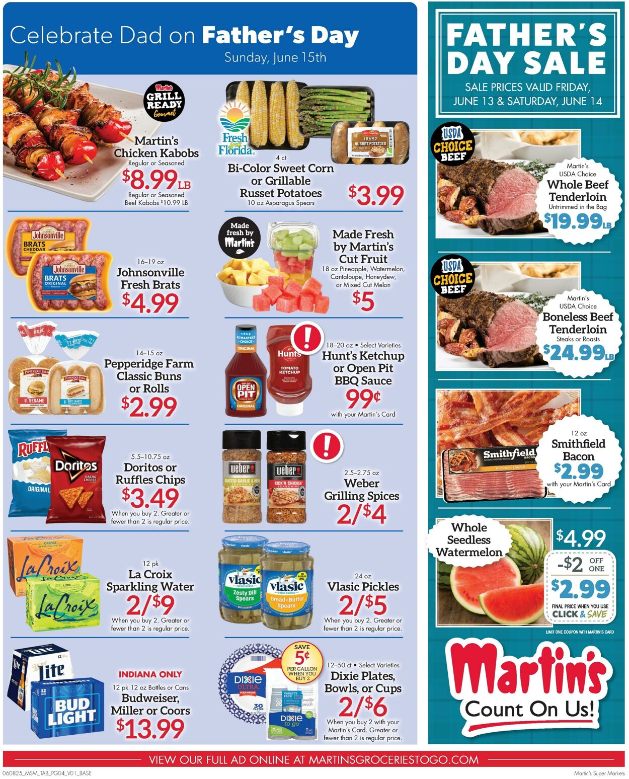 Weekly ad Martin's Supermarkets 06/08/2025 - 06/14/2025