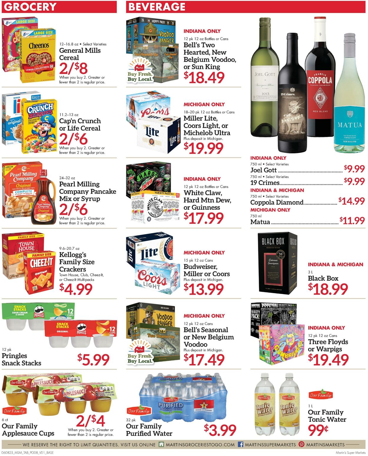 Weekly ad Martin's Supermarkets 06/08/2025 - 06/14/2025