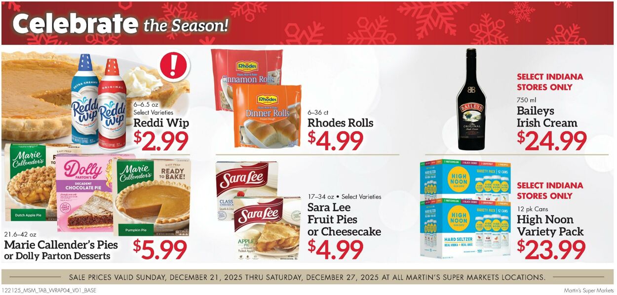 Weekly ad Martin's Supermarkets 12/21/2025 - 12/27/2025