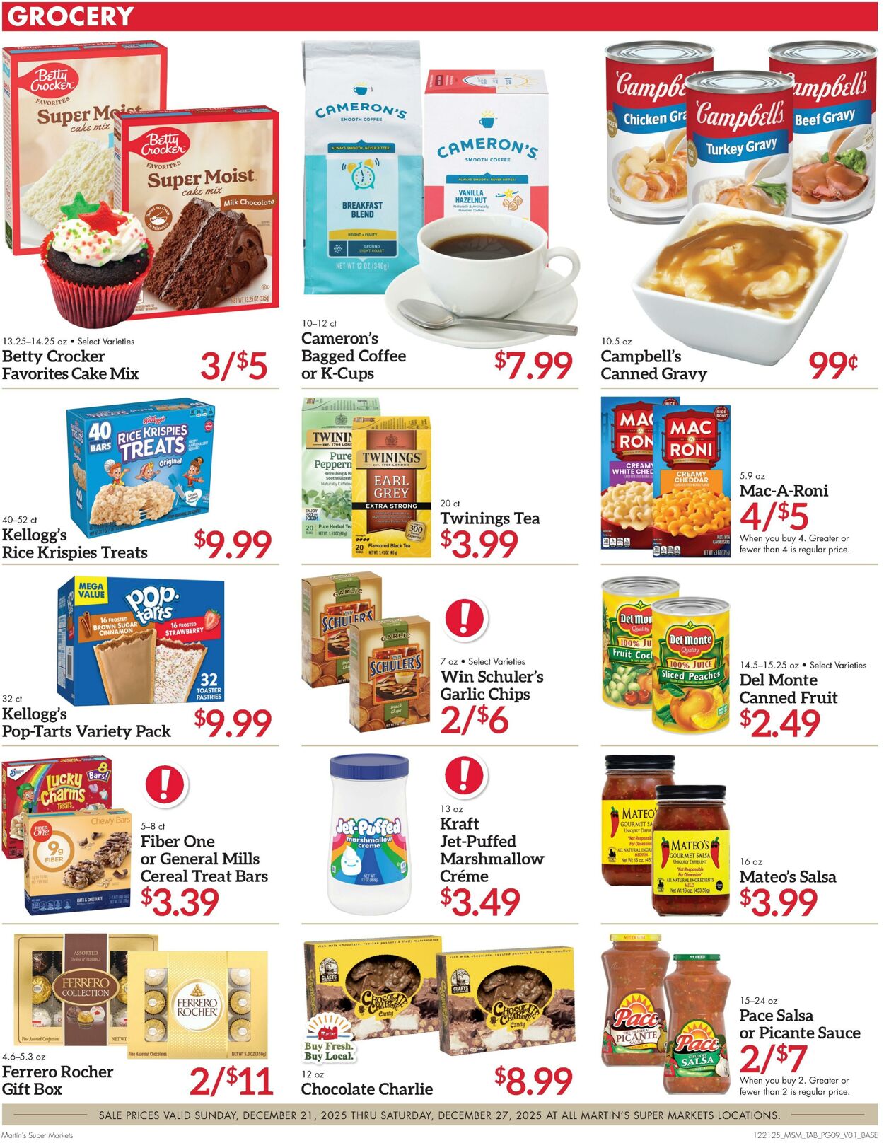 Weekly ad Martin's Supermarkets 12/21/2025 - 12/27/2025