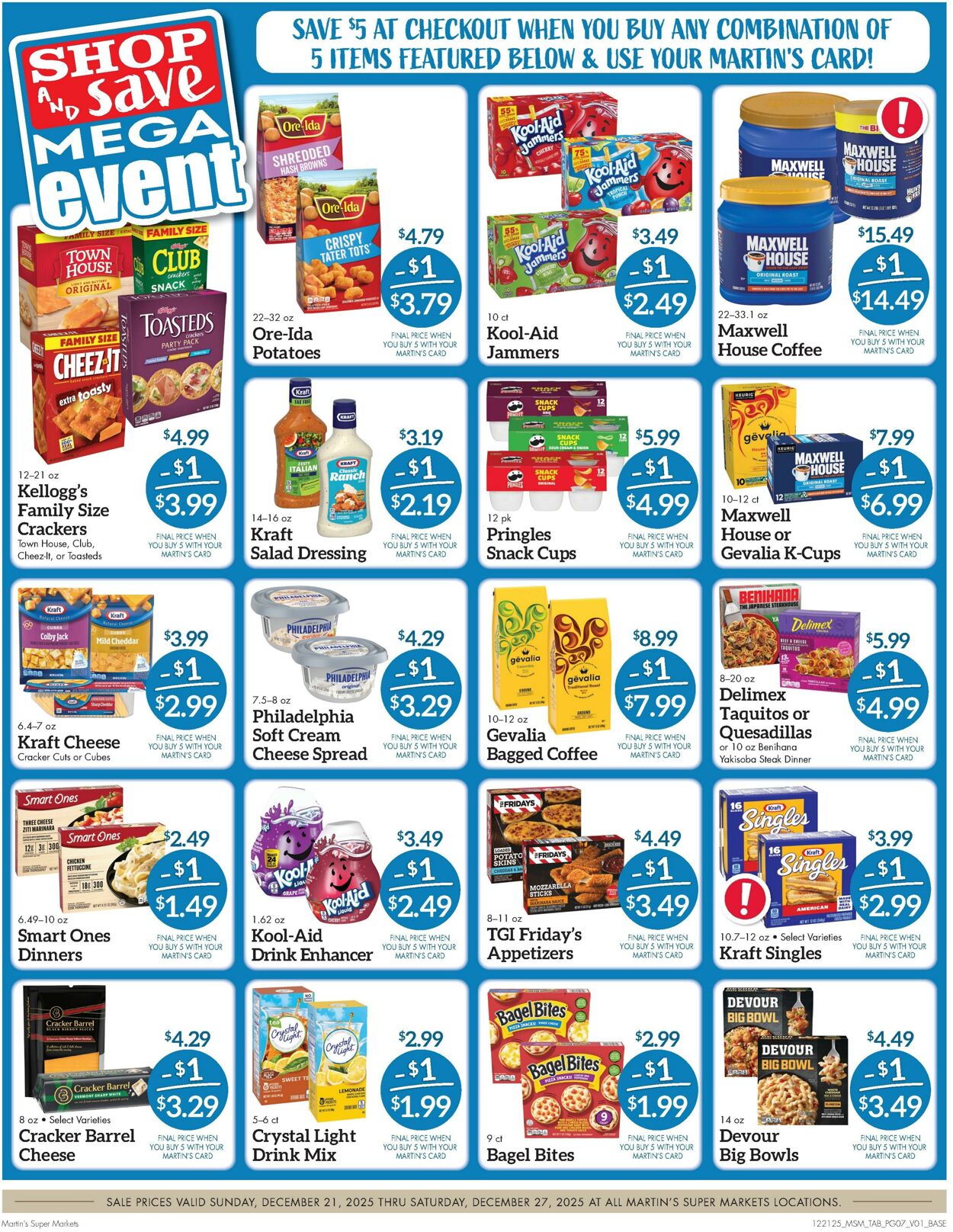 Weekly ad Martin's Supermarkets 12/21/2025 - 12/27/2025