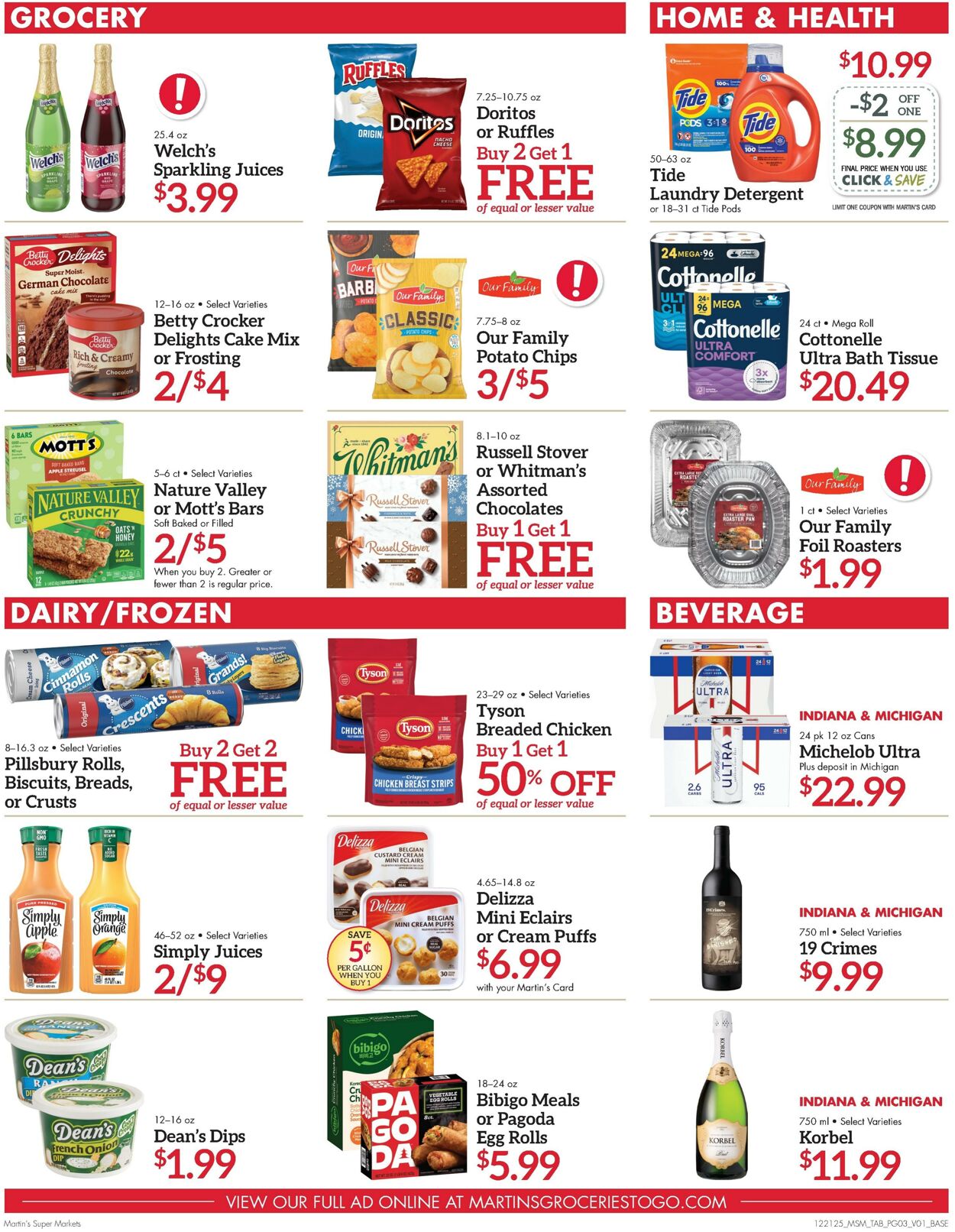 Weekly ad Martin's Supermarkets 12/21/2025 - 12/27/2025