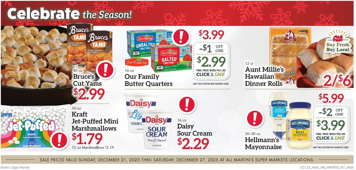 Weekly ad Martin's Supermarkets 12/21/2025 - 12/27/2025
