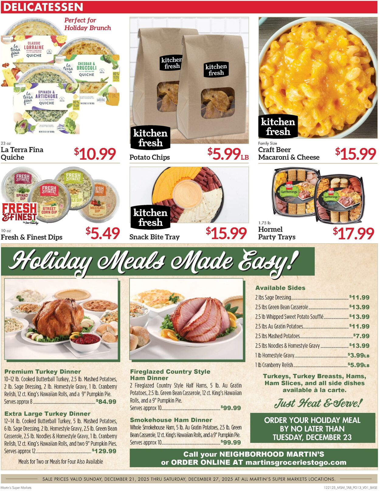 Weekly ad Martin's Supermarkets 12/21/2025 - 12/27/2025
