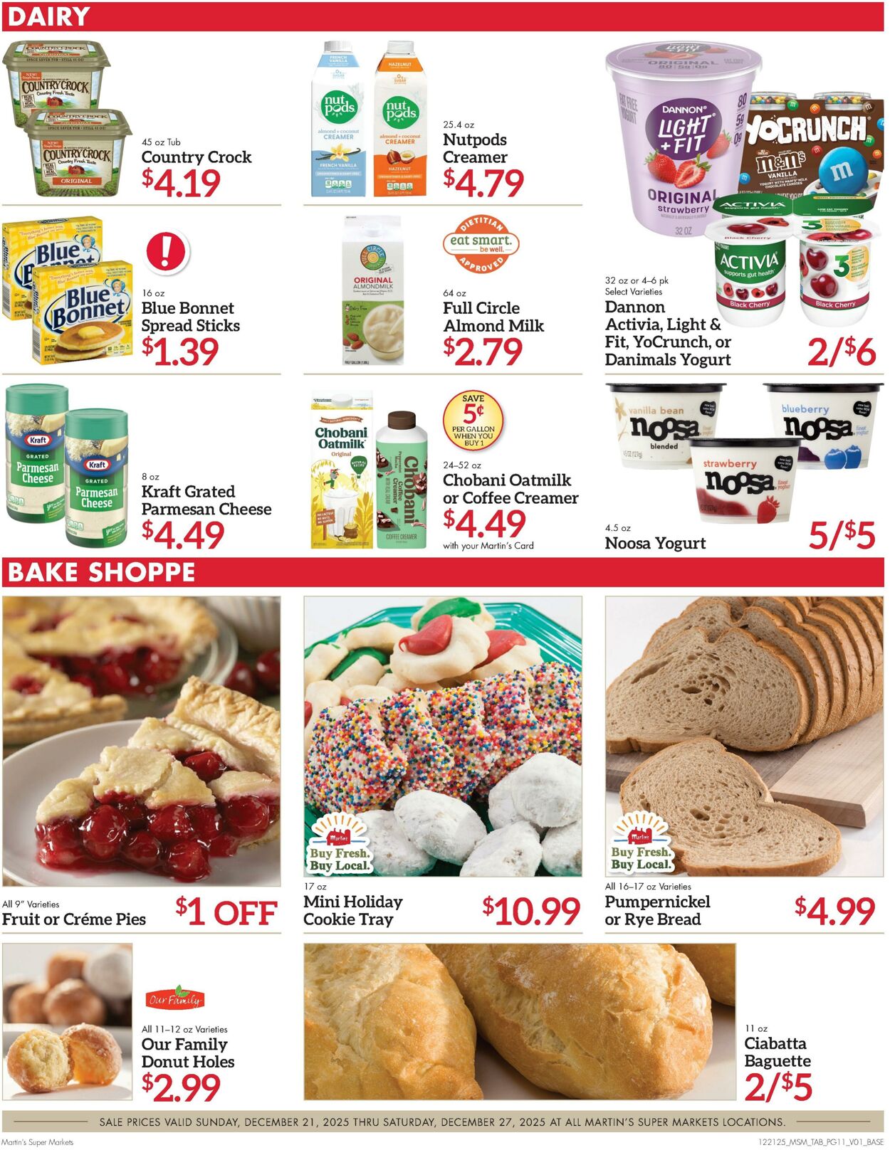 Weekly ad Martin's Supermarkets 12/21/2025 - 12/27/2025
