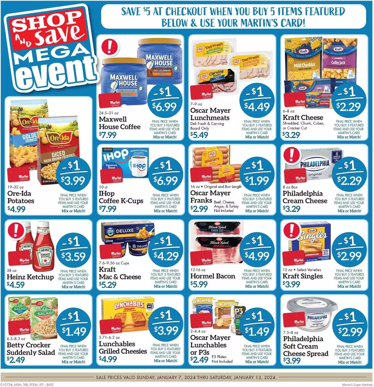 Weekly ad Martin's Supermarkets 01/07/2024 - 01/13/2024