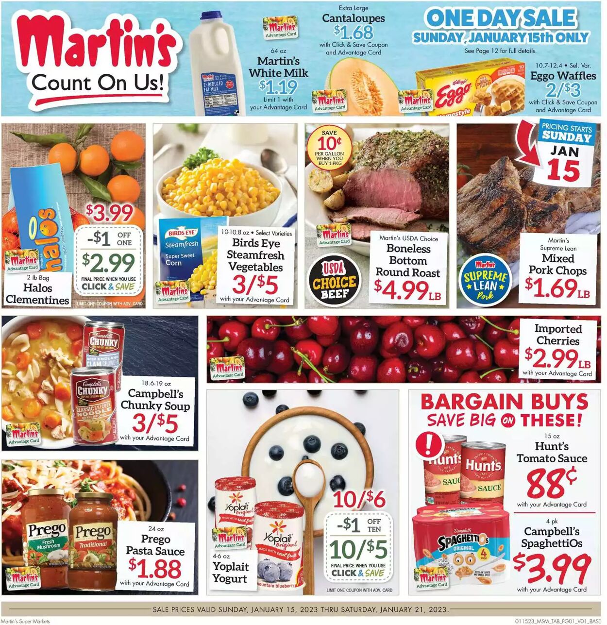Weekly ad Martin's Supermarkets 01/15/2023-01/21/2023