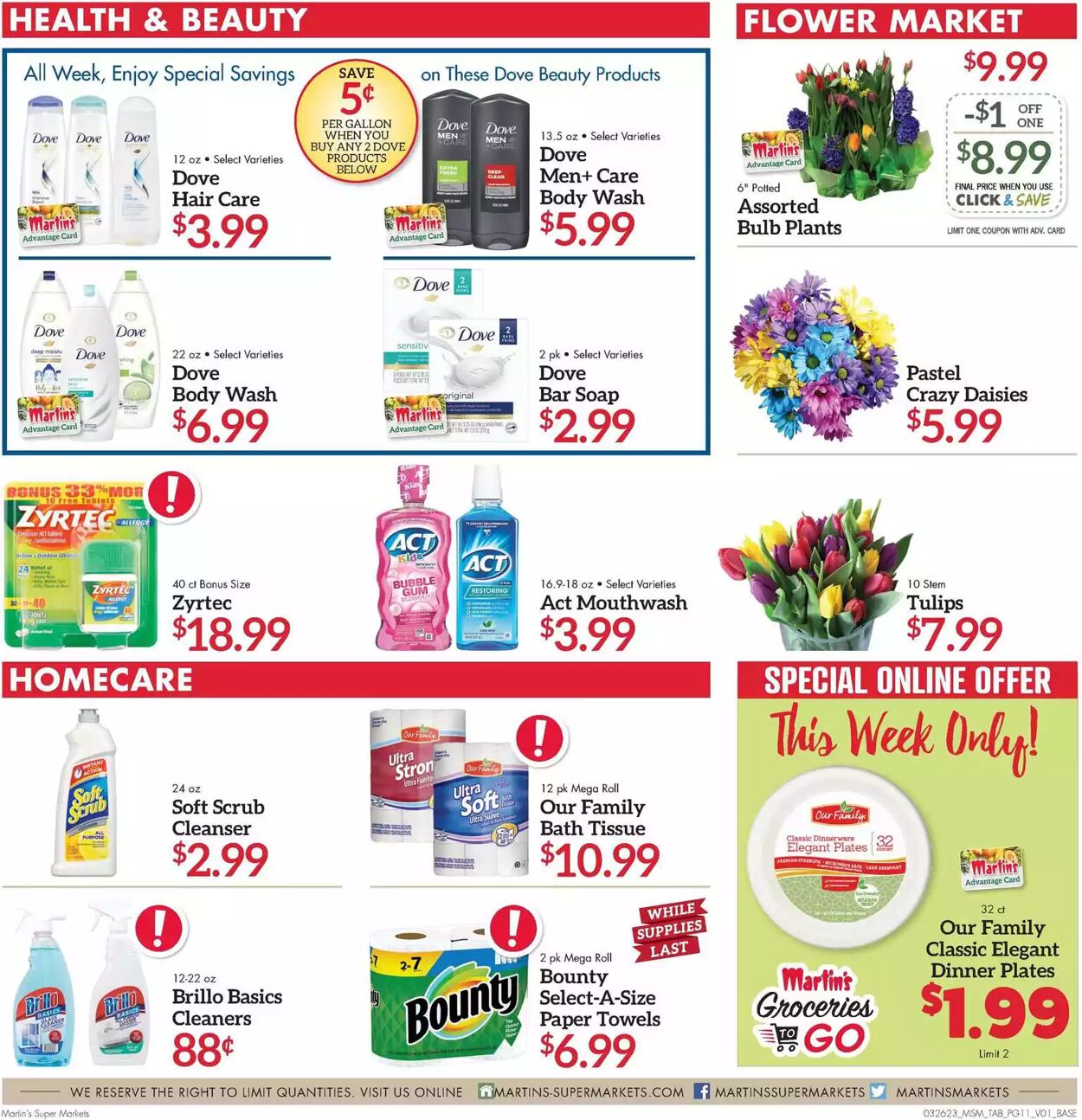 Weekly ad Martin's Supermarkets 03/26/2023 - 04/01/2023