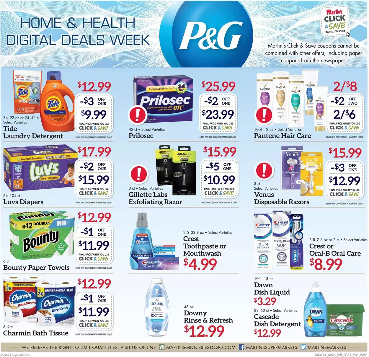 Weekly ad Martin's Supermarkets 04/01/2024 - 04/06/2024