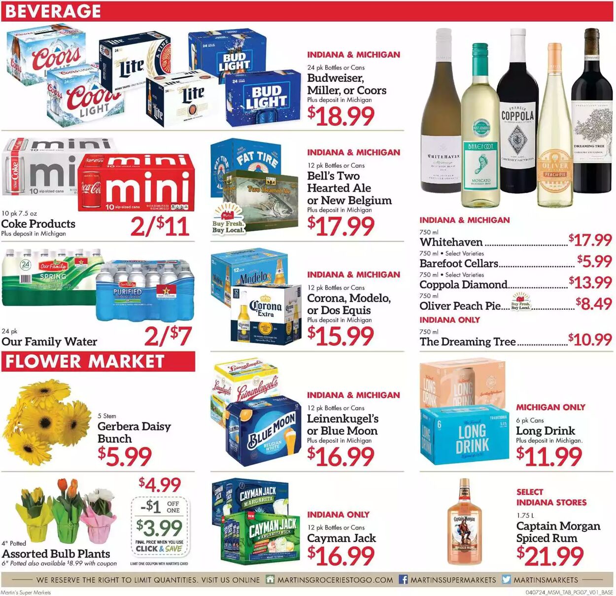 Weekly ad Martin's Supermarkets 04/07/2024 - 04/13/2024