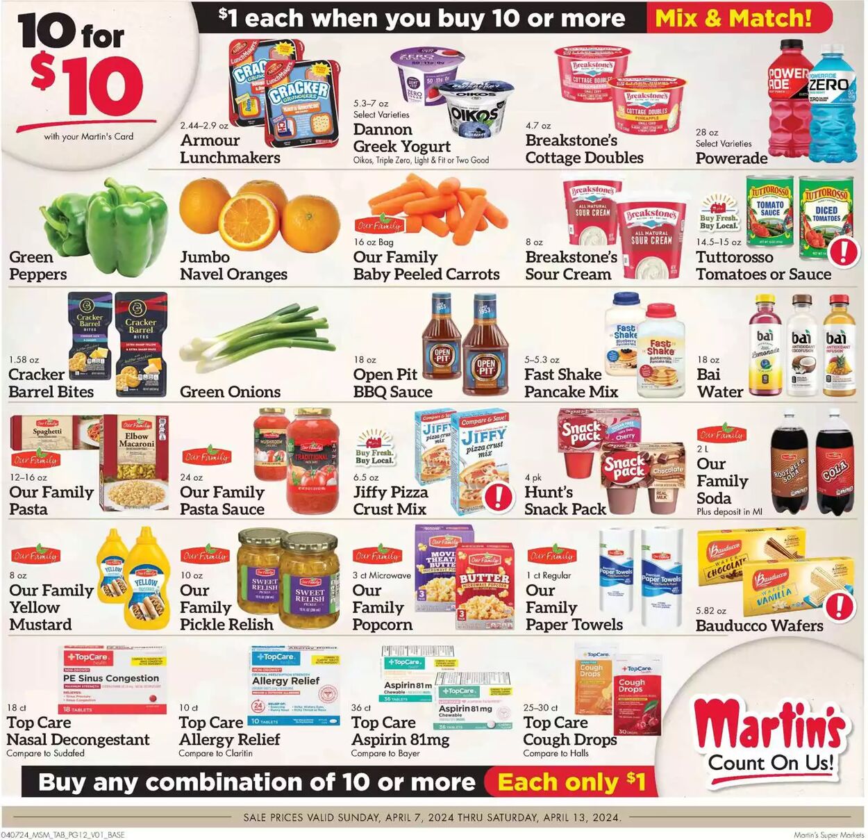 Weekly ad Martin's Supermarkets 04/07/2024 - 04/13/2024