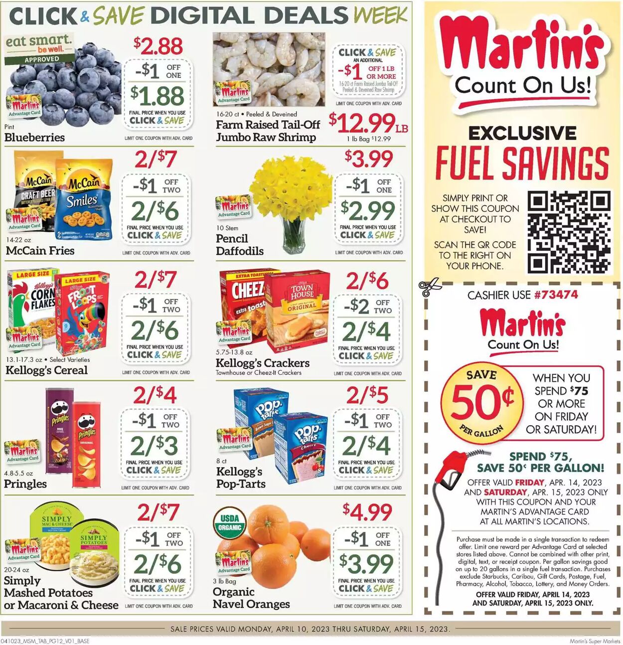Weekly ad Martin's Supermarkets 04/10/2023 - 04/15/2023