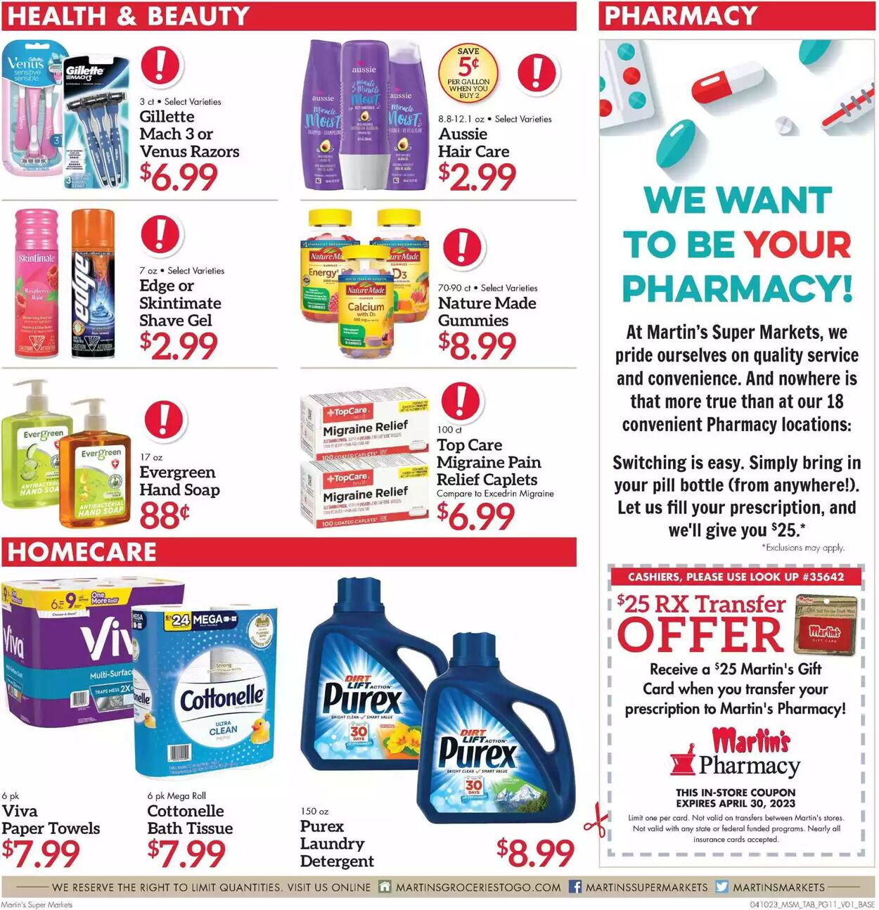 Weekly ad Martin's Supermarkets 04/10/2023 - 04/15/2023