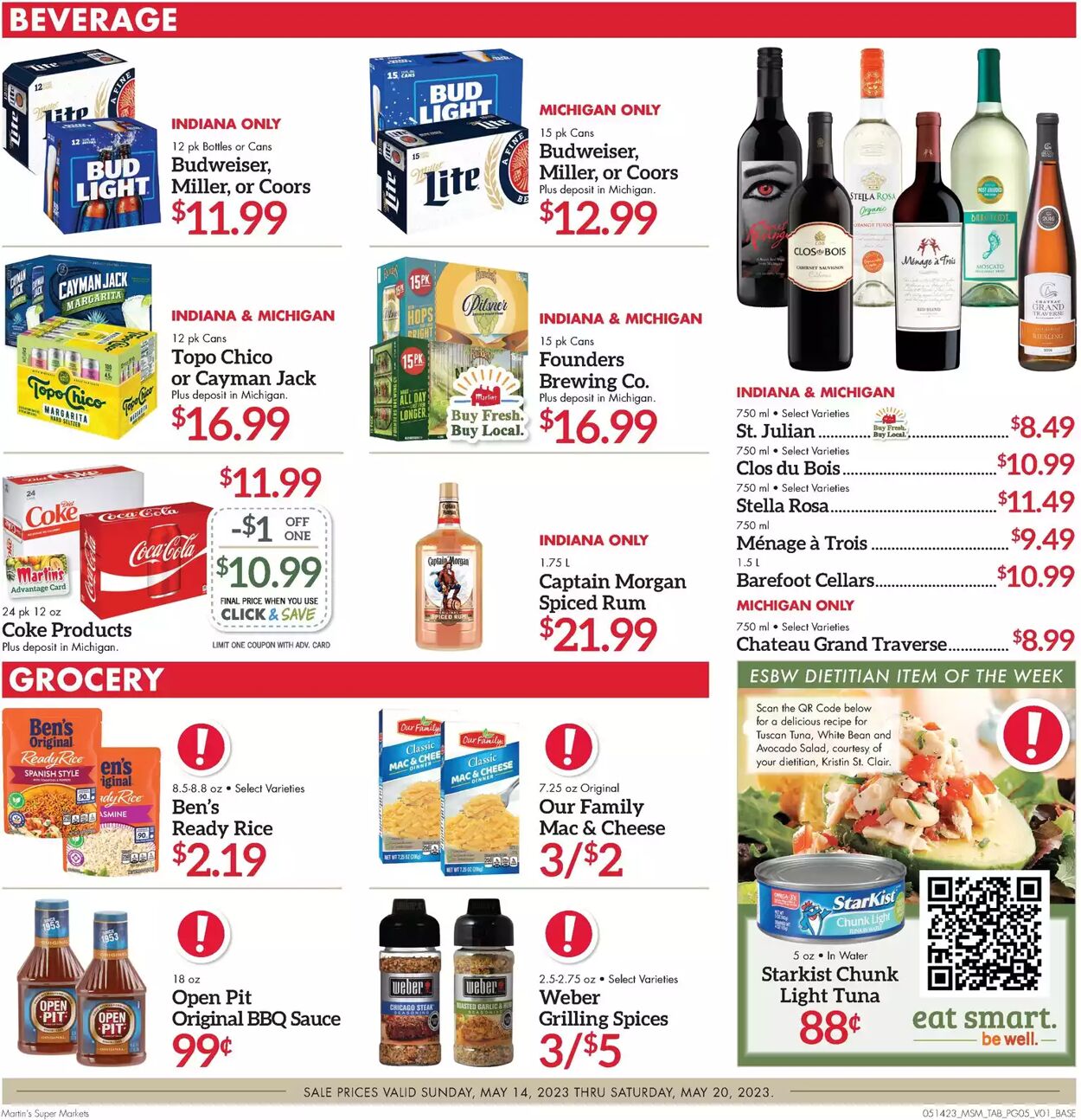 Weekly ad Martin's Supermarkets 05/14/2023 - 05/20/2023