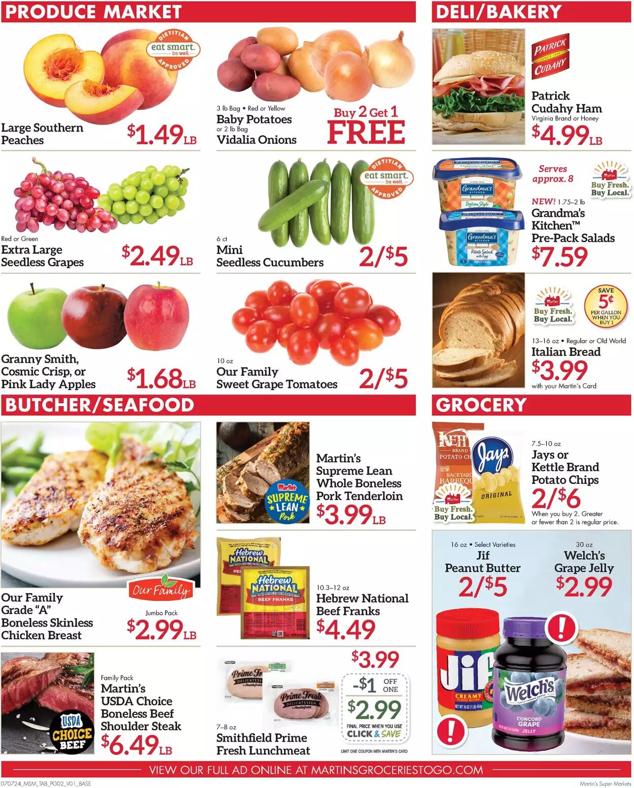 Weekly ad Martin's Supermarkets 07/07/2024 - 07/13/2024