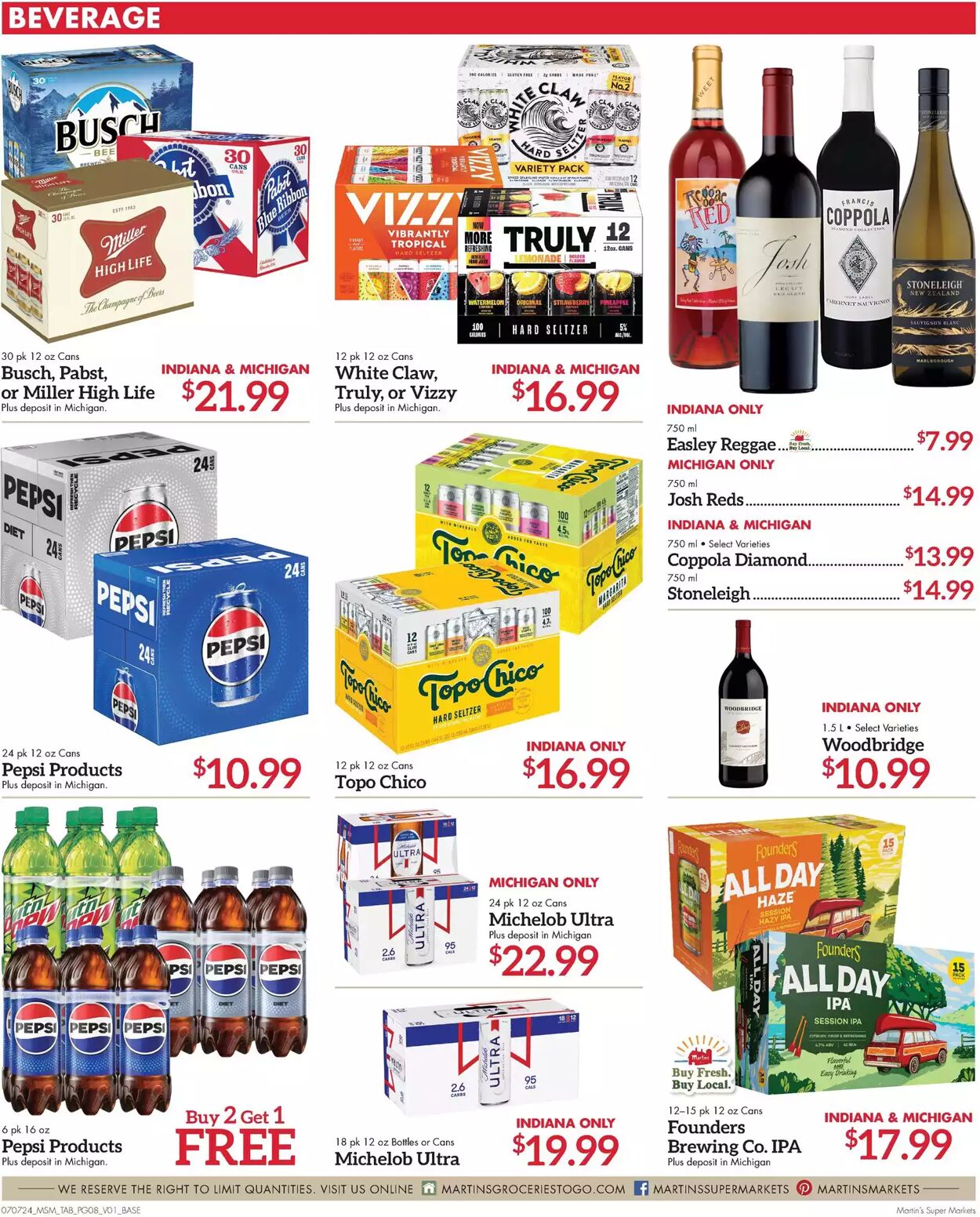 Weekly ad Martin's Supermarkets 07/07/2024 - 07/13/2024