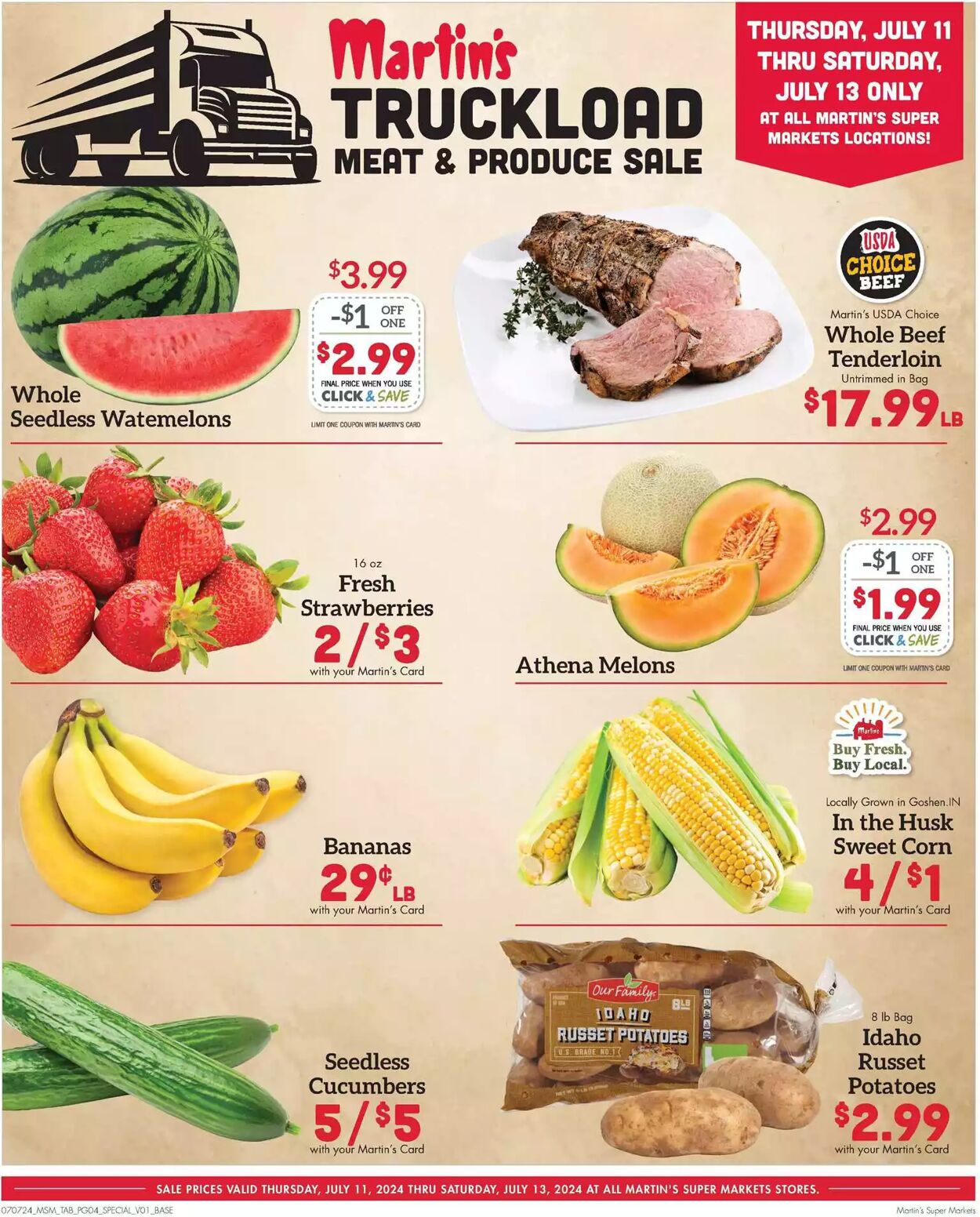 Weekly ad Martin's Supermarkets 07/10/2024 - 07/13/2024