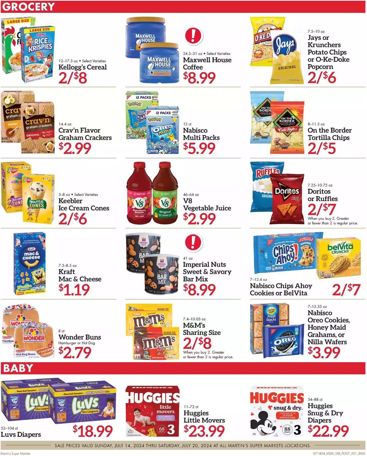 Weekly ad Martin's Supermarkets 07/14/2024 - 07/20/2024