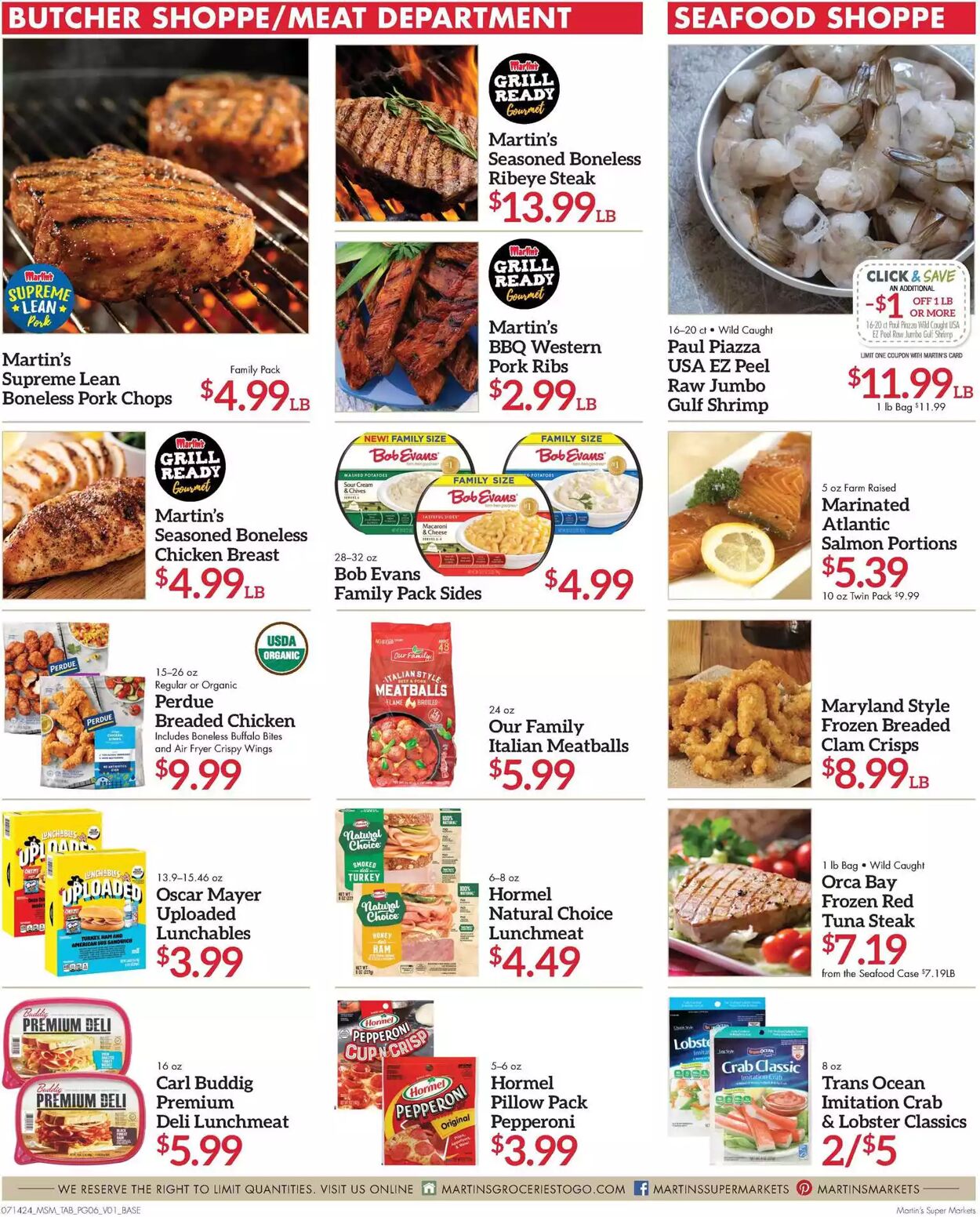 Weekly ad Martin's Supermarkets 07/14/2024 - 07/20/2024