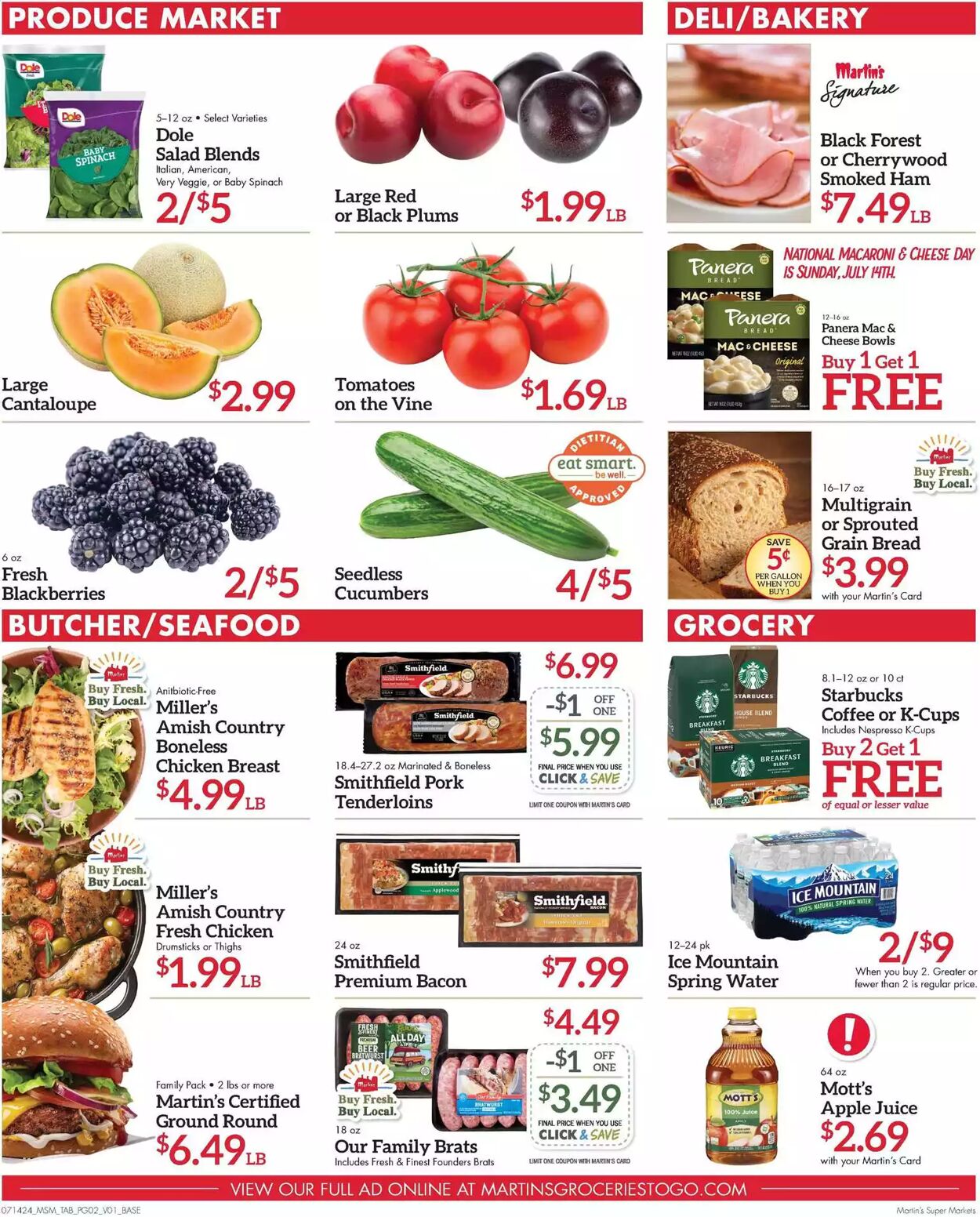 Weekly ad Martin's Supermarkets 07/14/2024 - 07/20/2024