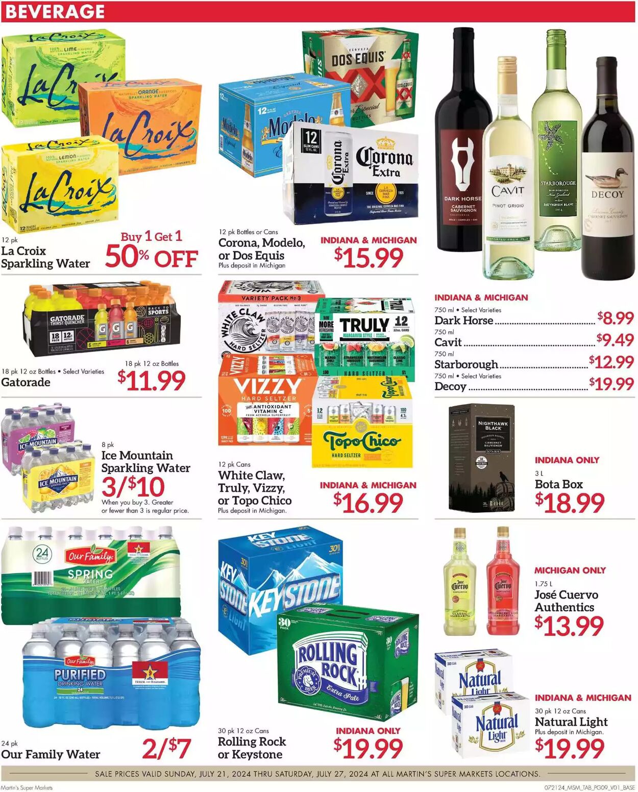 Weekly ad Martin's Supermarkets 07/21/2024 - 07/27/2024