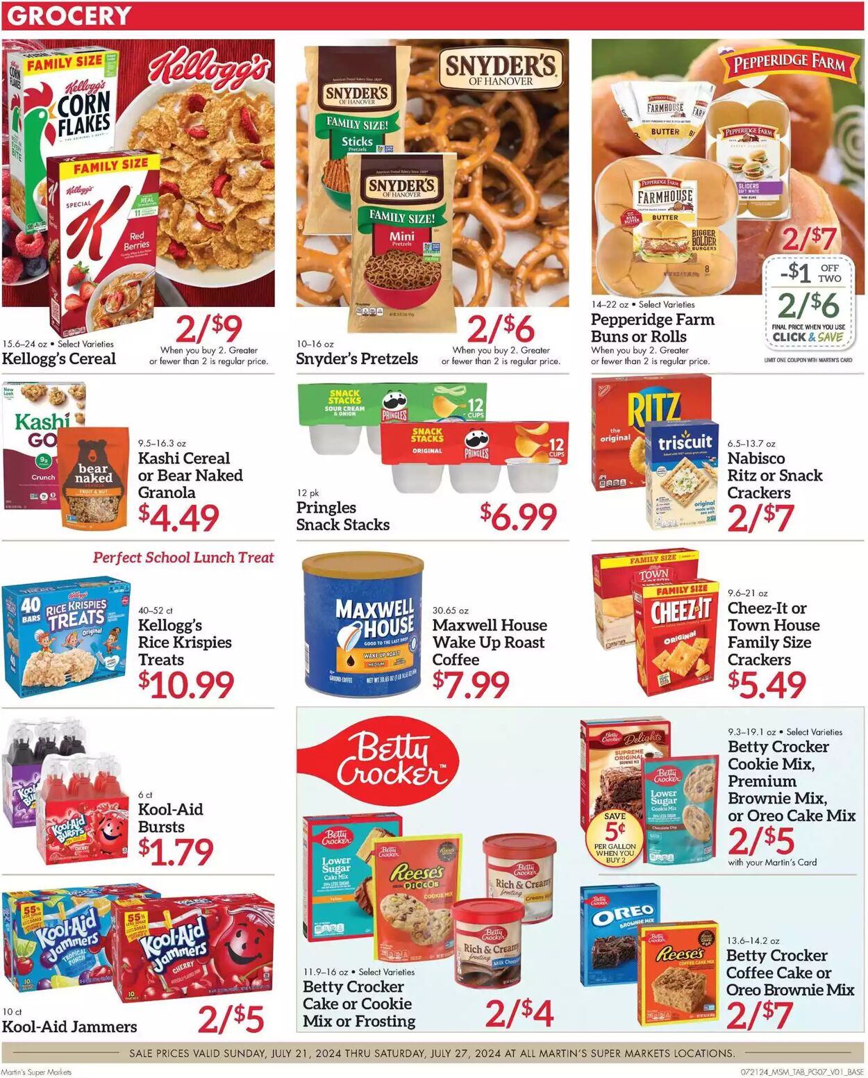 Weekly ad Martin's Supermarkets 07/21/2024 - 07/27/2024