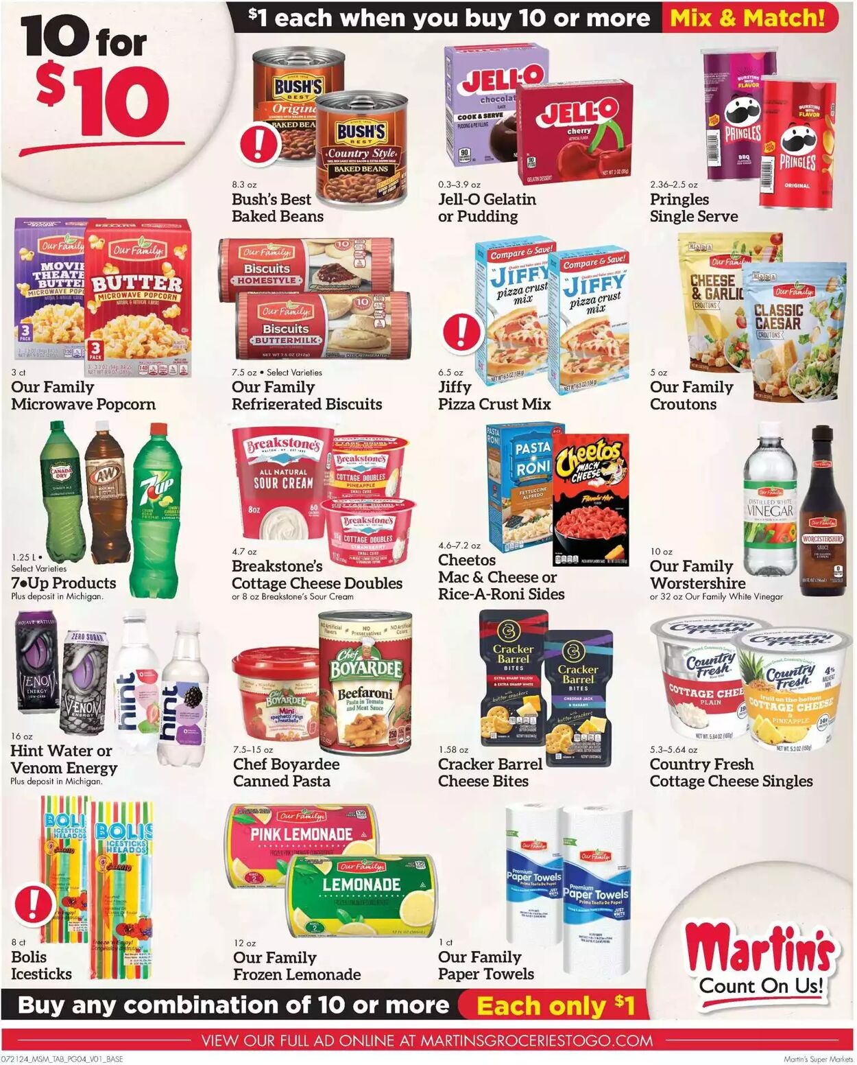 Weekly ad Martin's Supermarkets 07/21/2024 - 07/27/2024