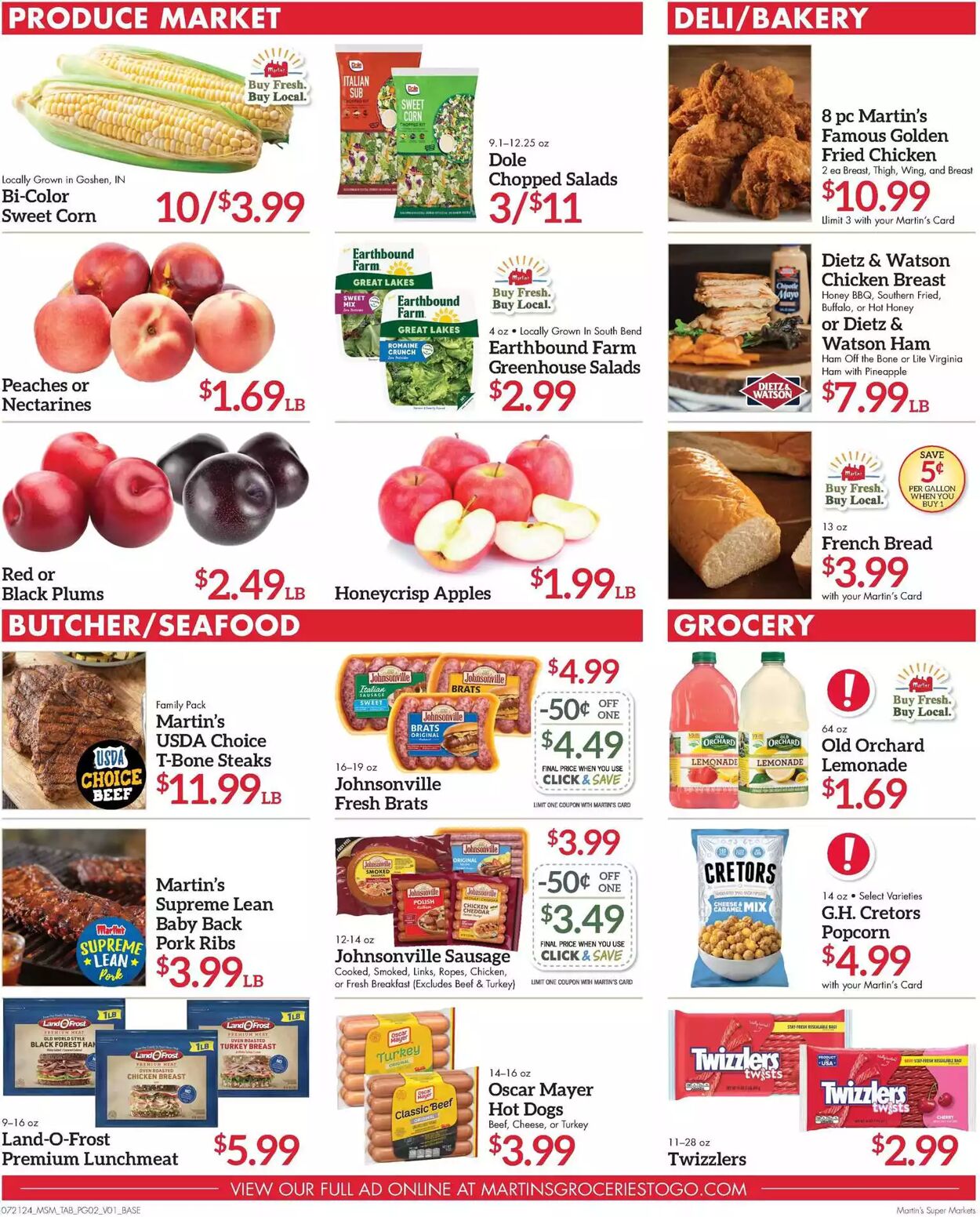 Weekly ad Martin's Supermarkets 07/21/2024 - 07/27/2024