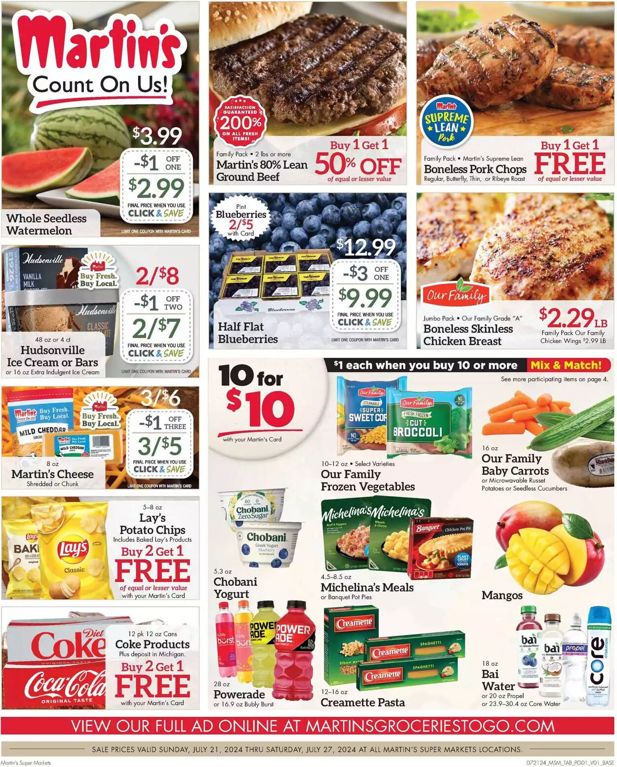 Weekly ad Martin's Supermarkets 07/21/2024 - 07/27/2024