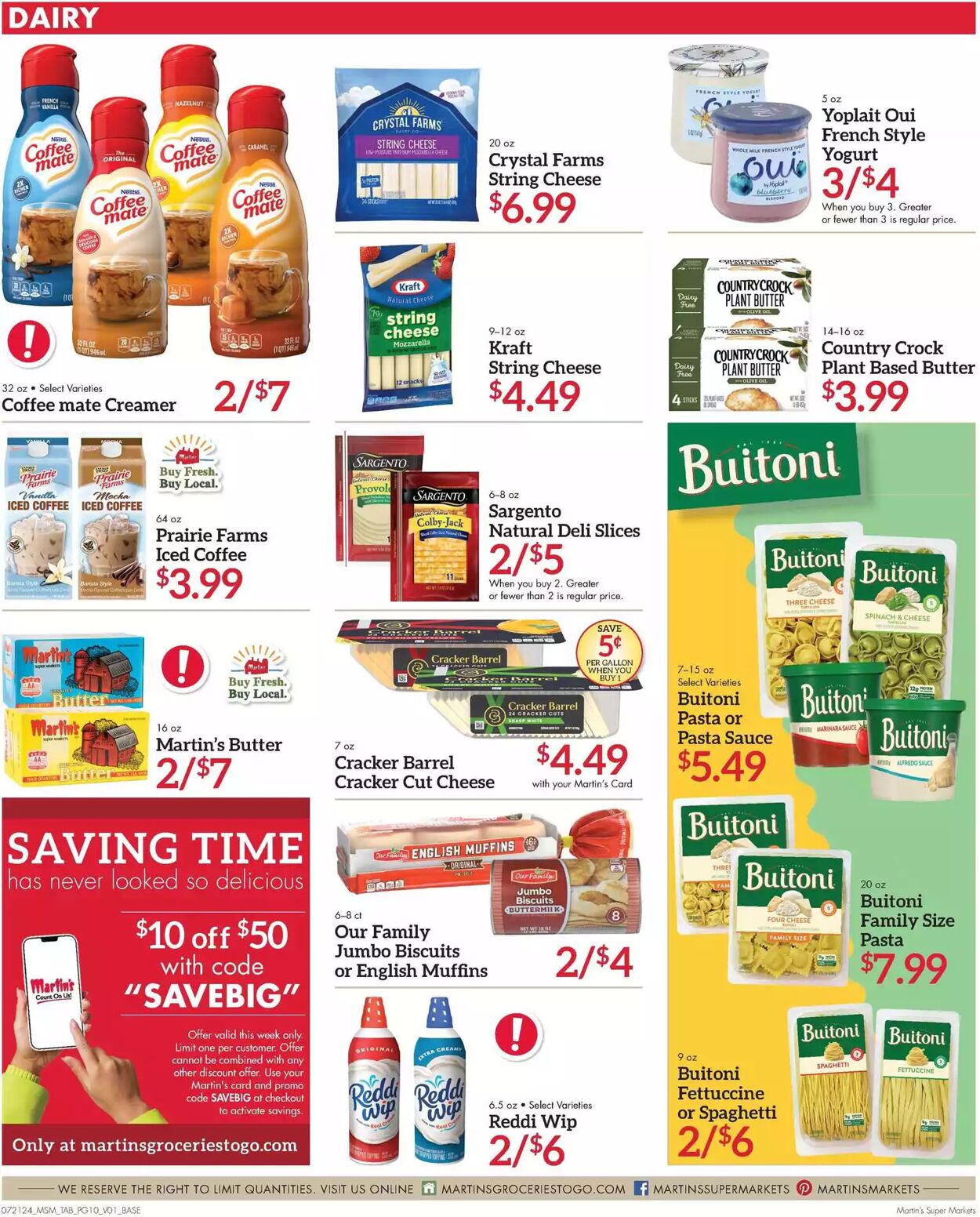 Weekly ad Martin's Supermarkets 07/21/2024 - 07/27/2024