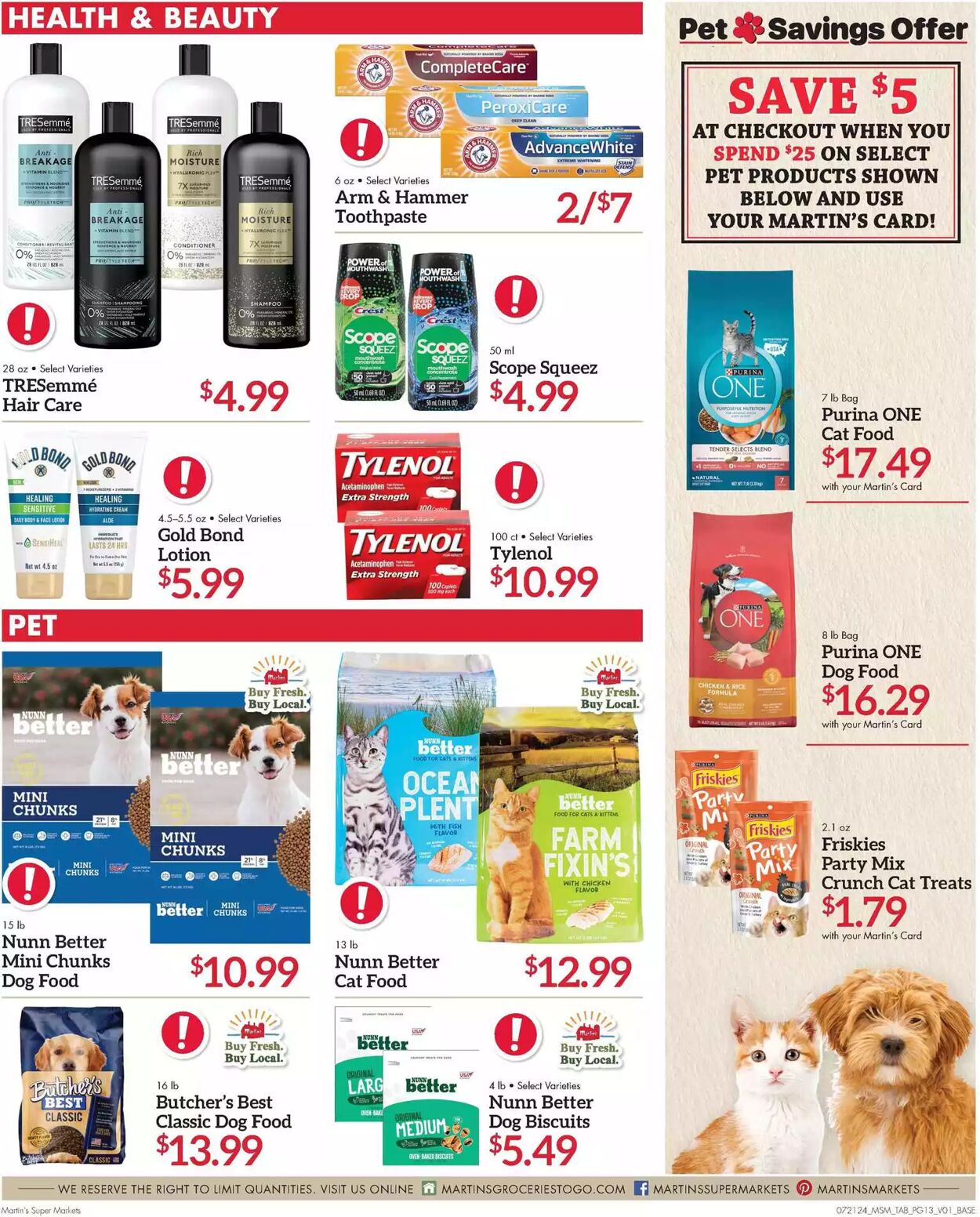 Weekly ad Martin's Supermarkets 07/21/2024 - 07/27/2024