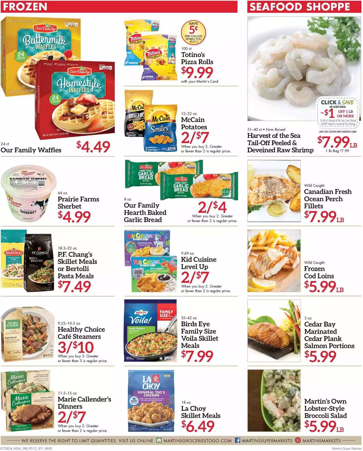 Weekly ad Martin's Supermarkets 07/28/2024 - 08/03/2024