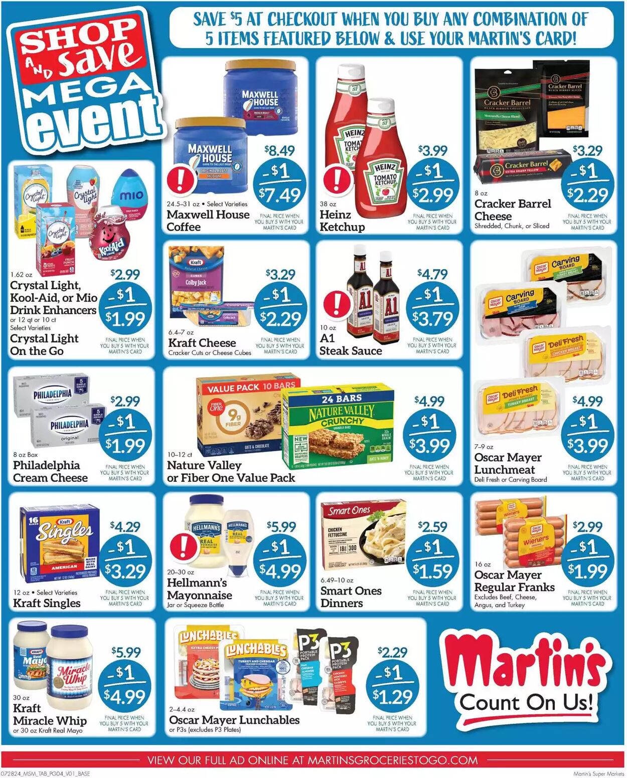 Weekly ad Martin's Supermarkets 07/28/2024 - 08/03/2024