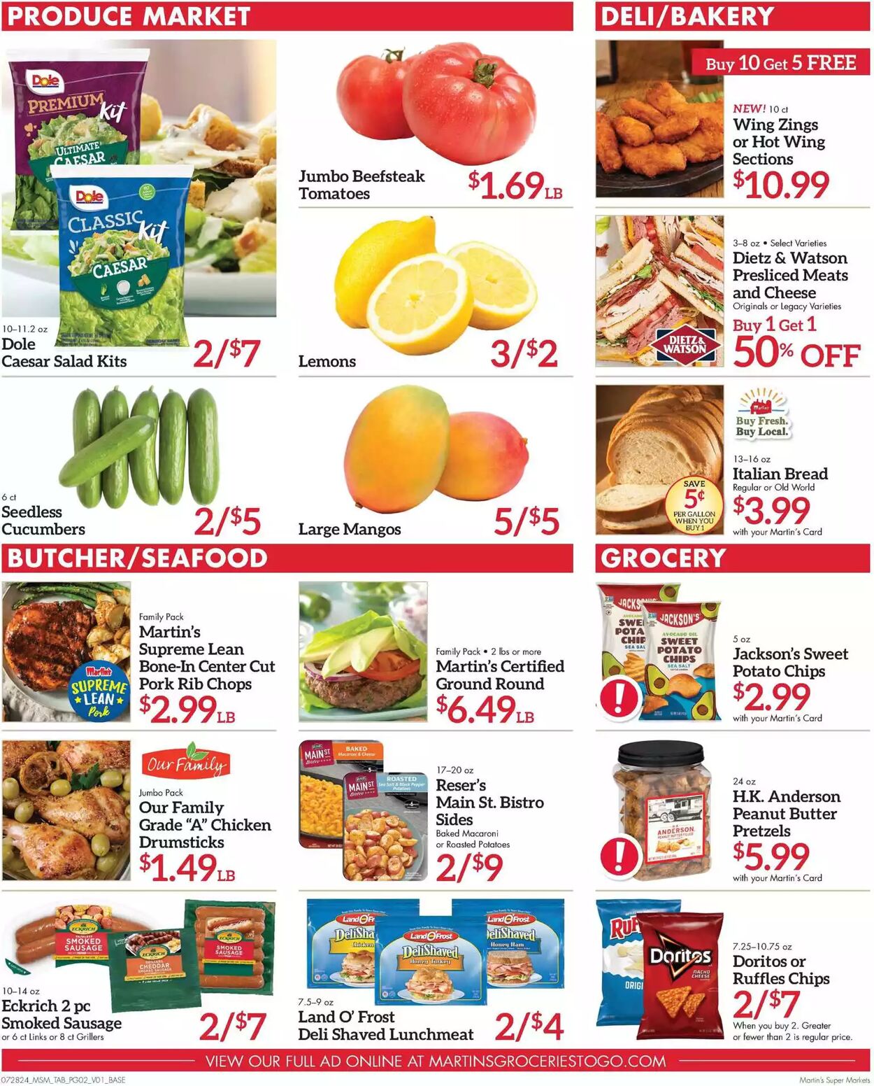 Weekly ad Martin's Supermarkets 07/28/2024 - 08/03/2024