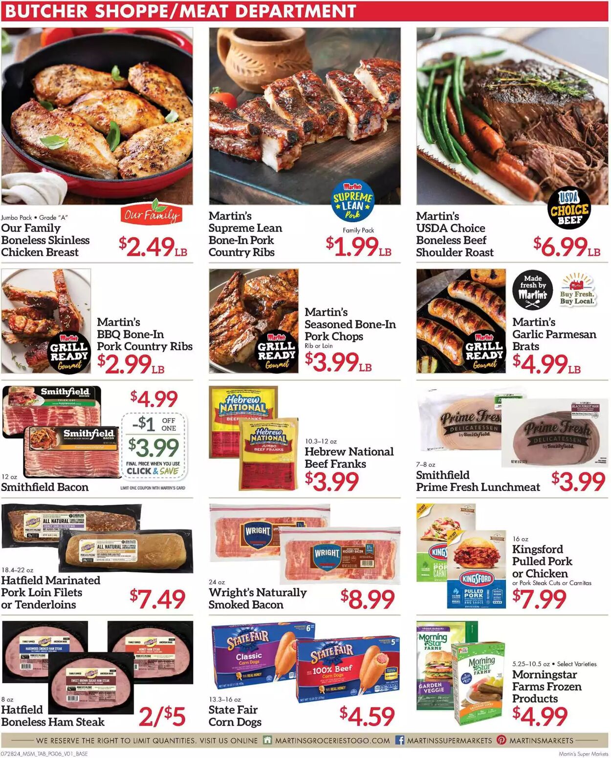 Weekly ad Martin's Supermarkets 07/28/2024 - 08/03/2024