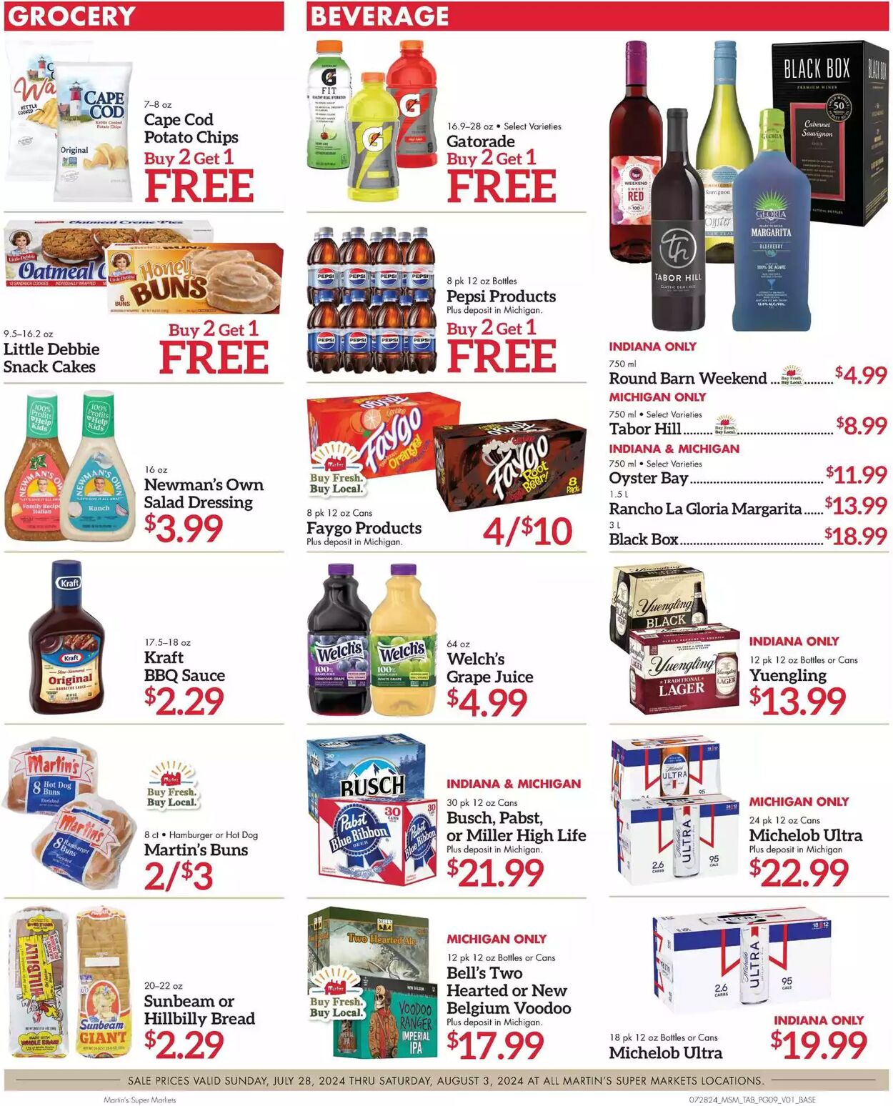 Weekly ad Martin's Supermarkets 07/28/2024 - 08/03/2024