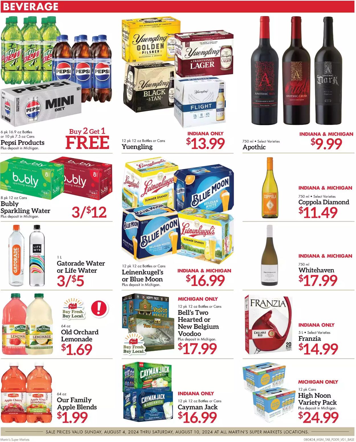 Weekly ad Martin's Supermarkets 08/04/2024 - 08/10/2024