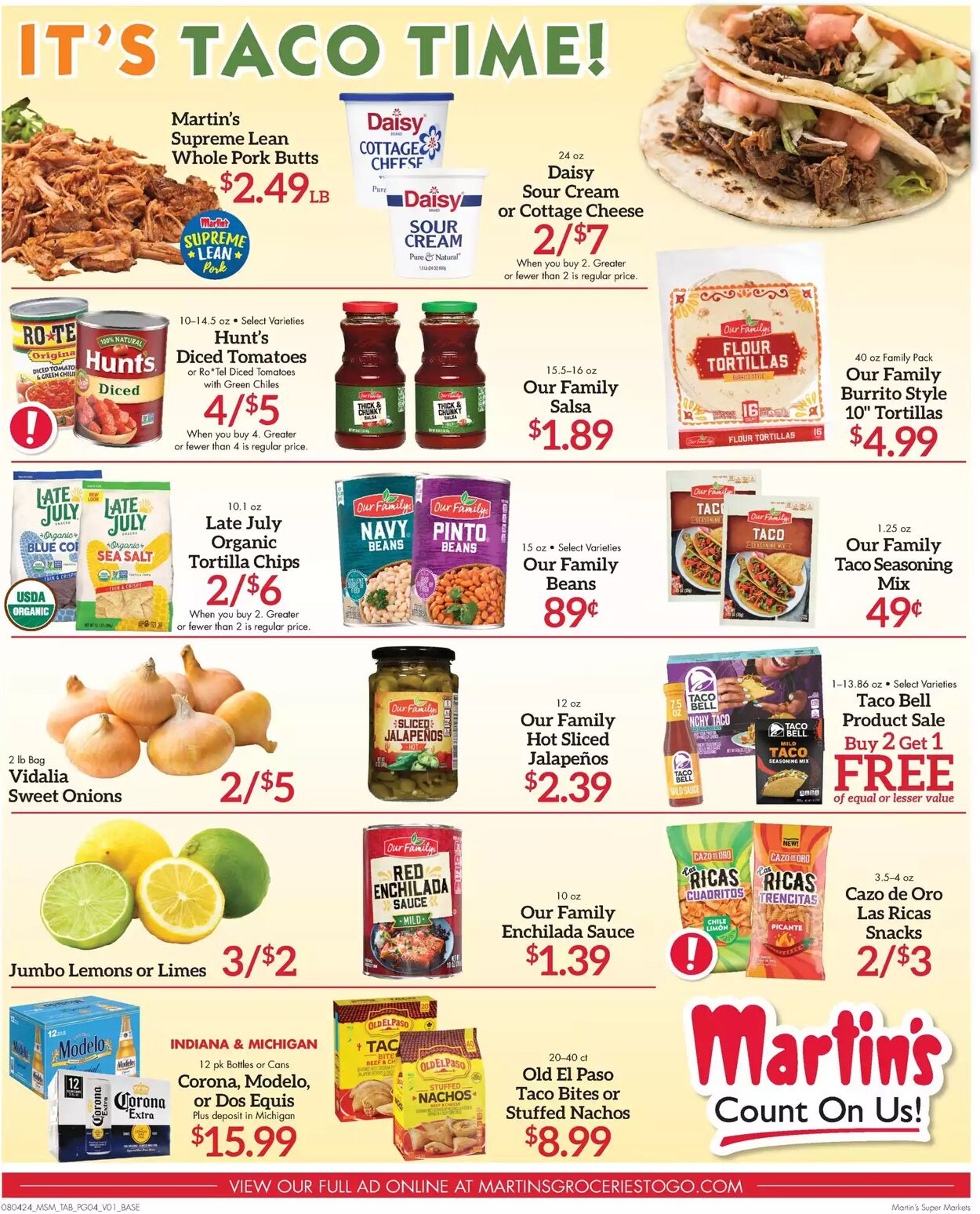 Weekly ad Martin's Supermarkets 08/04/2024 - 08/10/2024