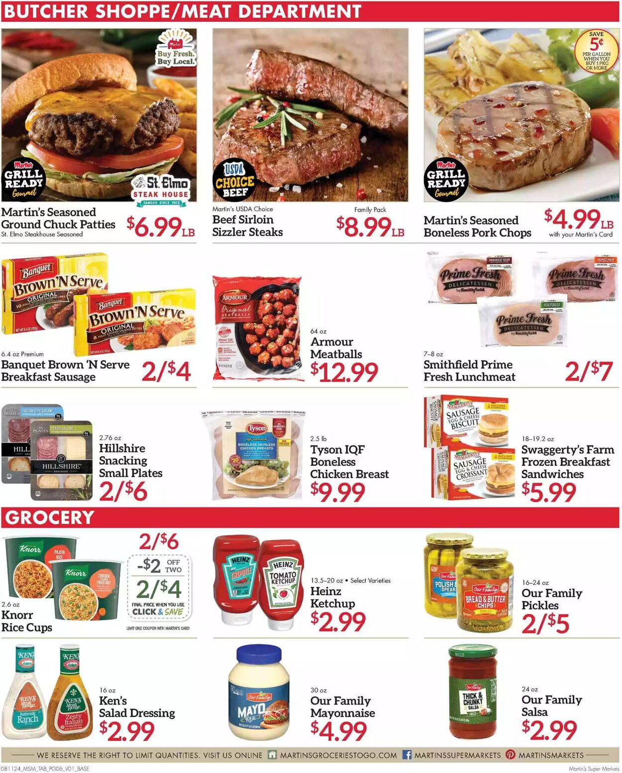 Weekly ad Martin's Supermarkets 08/11/2024 - 08/17/2024