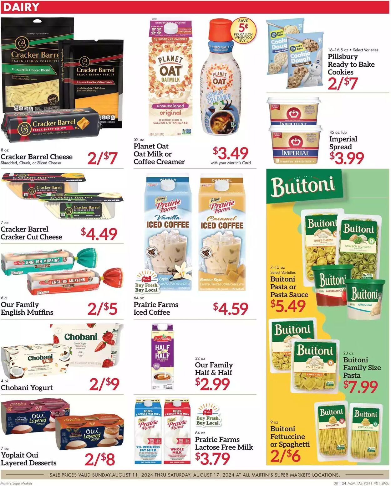 Weekly ad Martin's Supermarkets 08/11/2024 - 08/17/2024