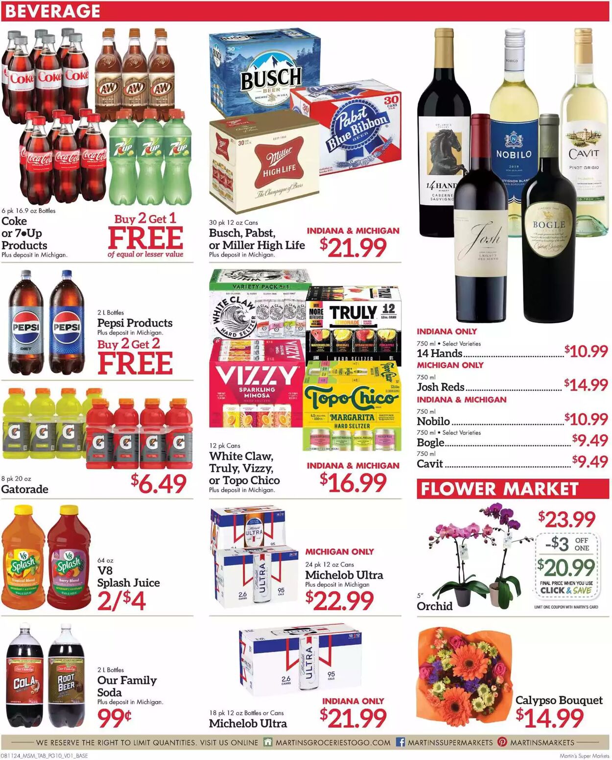 Weekly ad Martin's Supermarkets 08/11/2024 - 08/17/2024