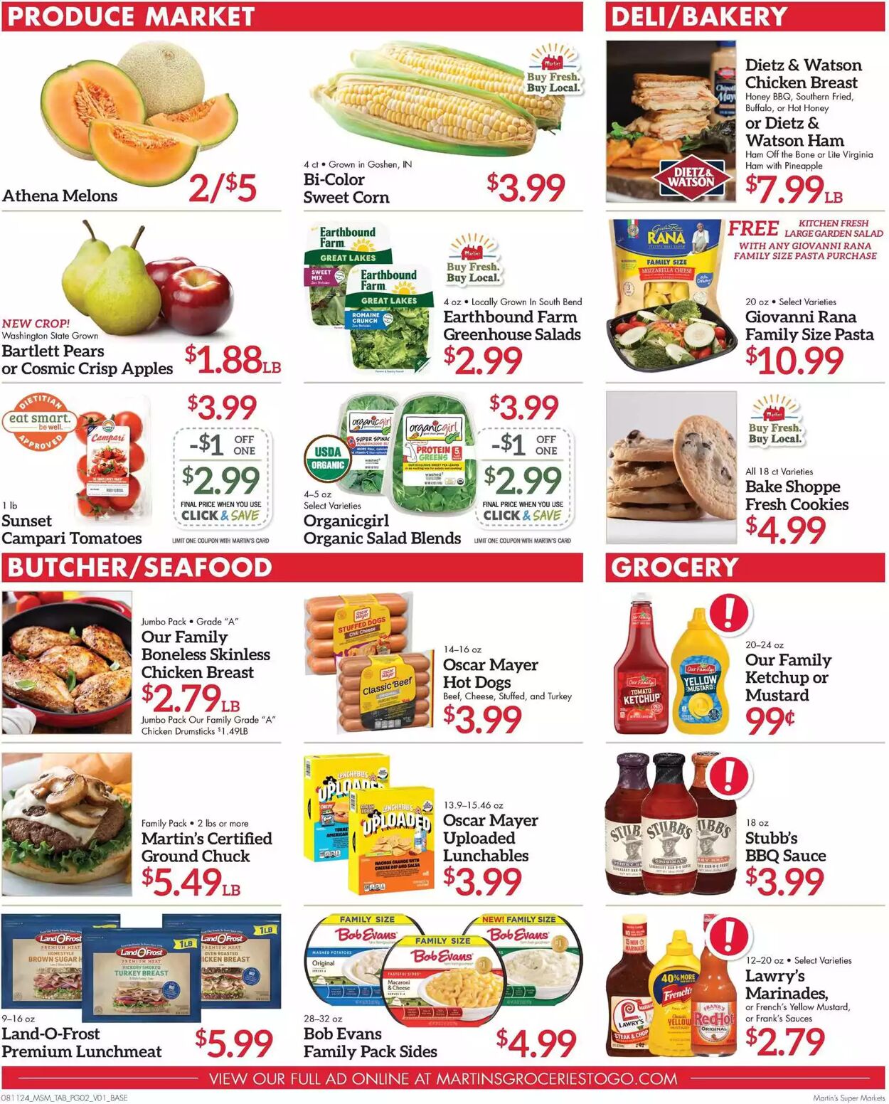 Weekly ad Martin's Supermarkets 08/11/2024 - 08/17/2024