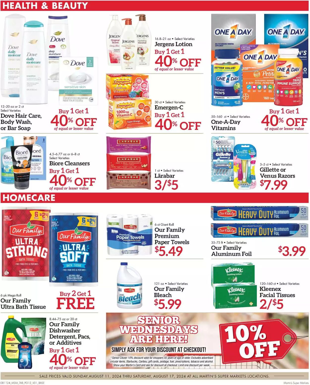 Weekly ad Martin's Supermarkets 08/11/2024 - 08/17/2024