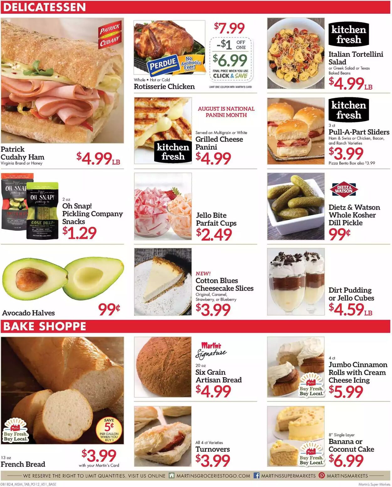 Weekly ad Martin's Supermarkets 08/18/2024 - 08/24/2024